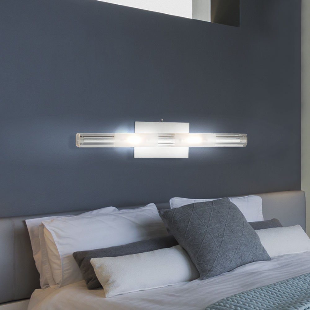 etc-shop LED Wandleuchte, LED-Leuchtmittel Wohnzimmer verbaut, Neutralweiß, Wandlampe fest Wandstrahler Schalter Wandleuchte