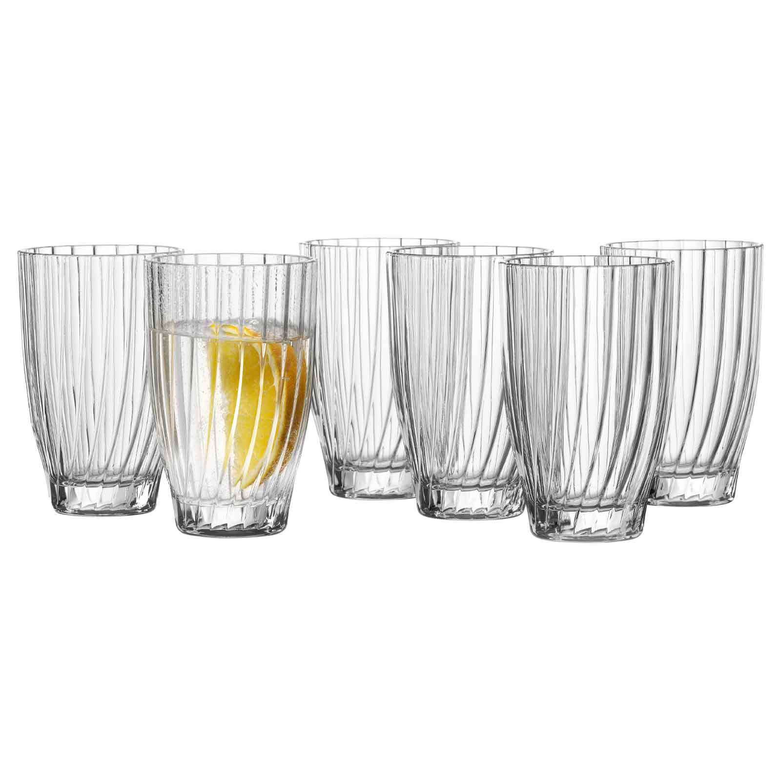 Ritzenhoff & Breker Glas Samba Trinkgläser 350 ml 6er Set, 6-tlg., Glas