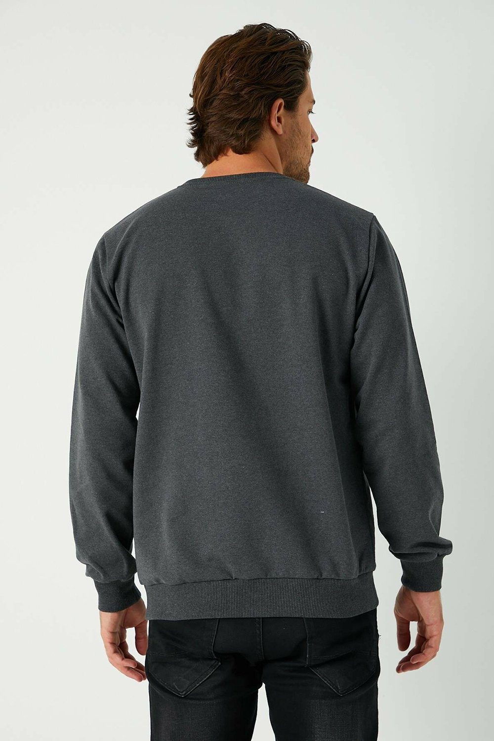 COMEOR Sweatshirt Herren Pullover bequeme Sweater (1-tlg) aus Baumwollmischung – Bild 3 von 5