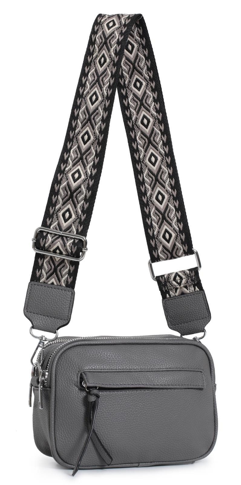 ITALYSHOP24 Schultertasche Damen Bodybag Umhängetasche Brusttasche günstig online kaufen