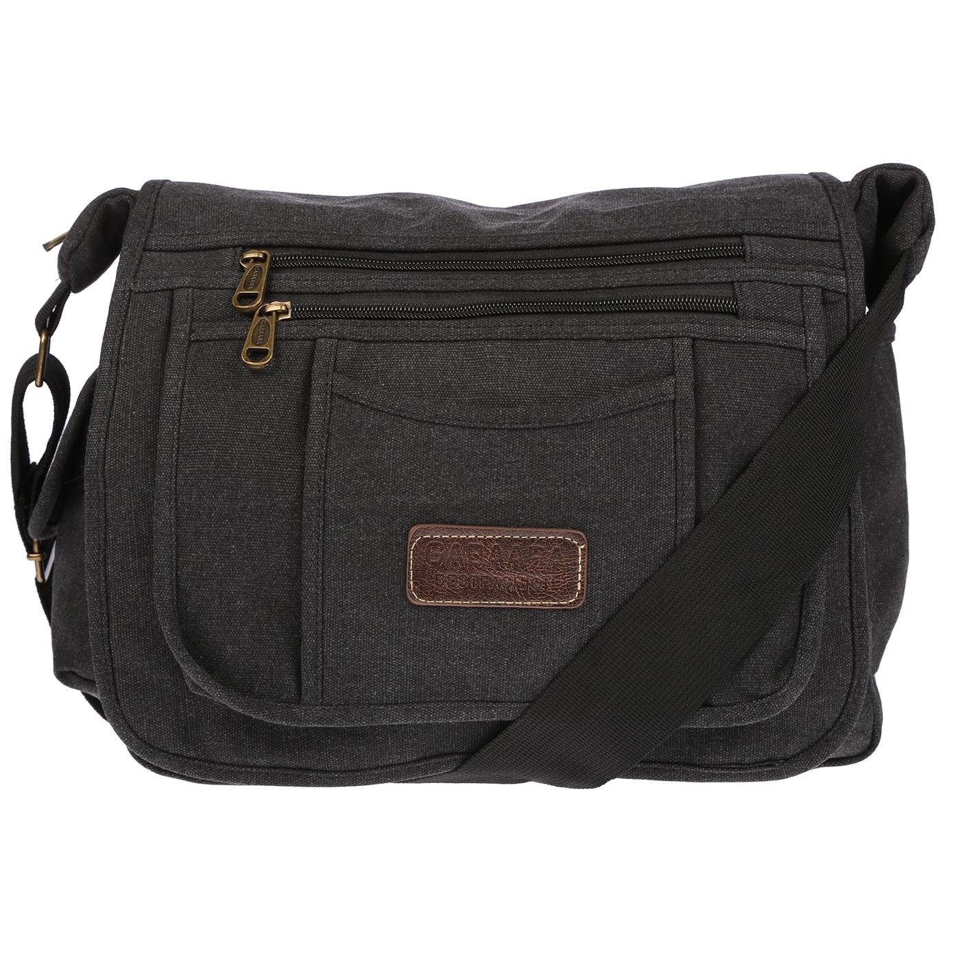 Christian Wippermann Umhängetasche Große XL Herren Damen Tasche Umhängetasche Canvas Bag (1 tlg), Messenger