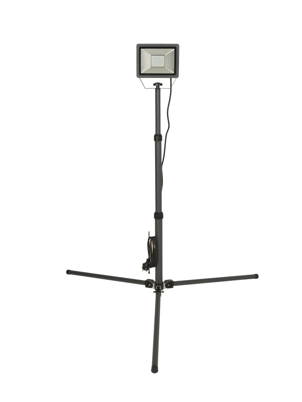 UNITEC Wandstrahler UniTec LED Strahler mit Stativ anthrazit 21 W 2550, Inkl. Leuchtmittel, Nicht dimmbar ohne Bewegungsmelder