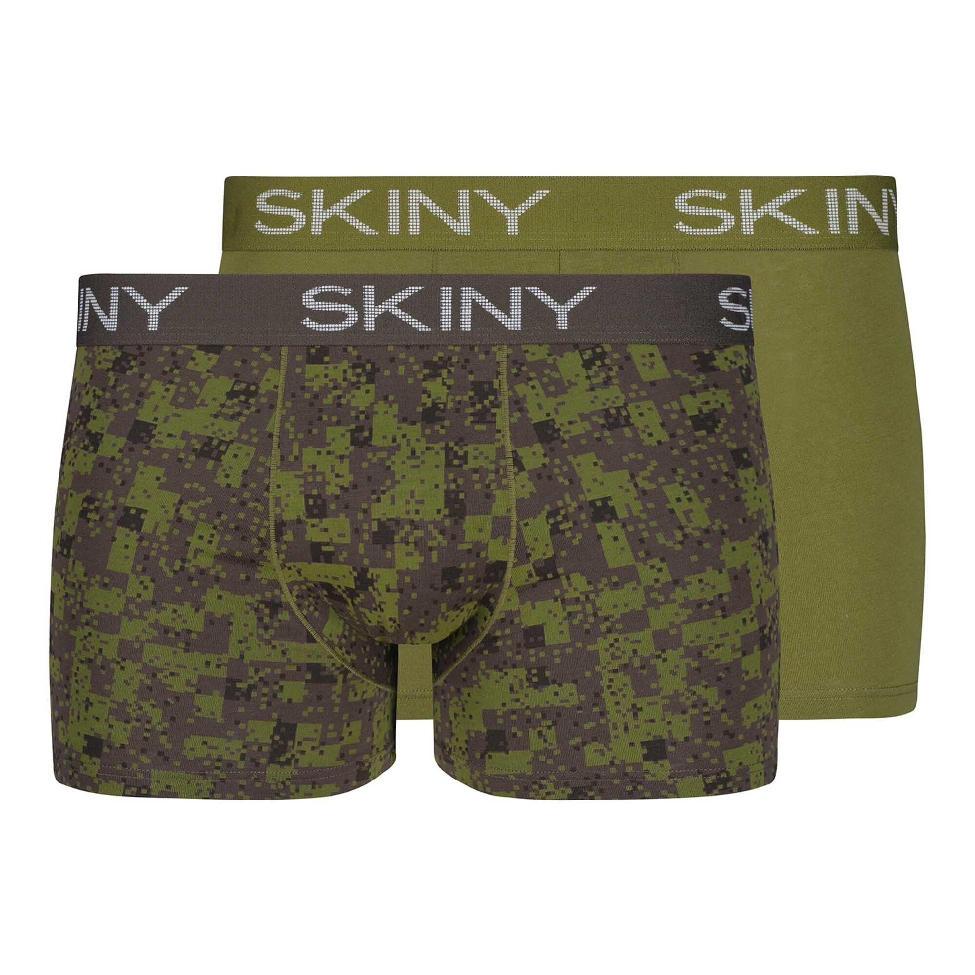 Boxer Pants - Trunks, Skiny Grün Pack Herren 2er Boxer Short,