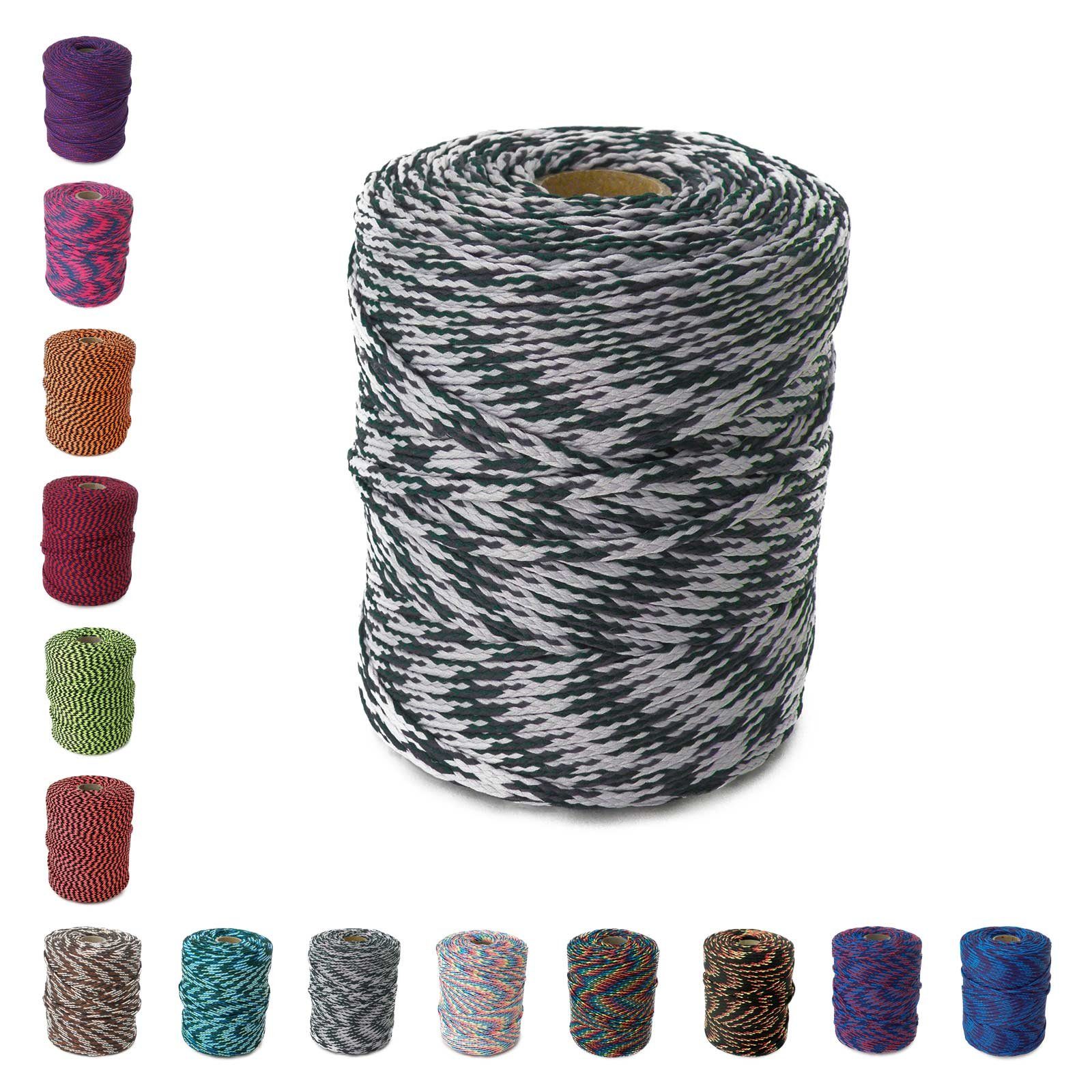 maDDma 100m Polyester-Schnur Kordel 4mm, mehrfarbig, günstig online kaufen