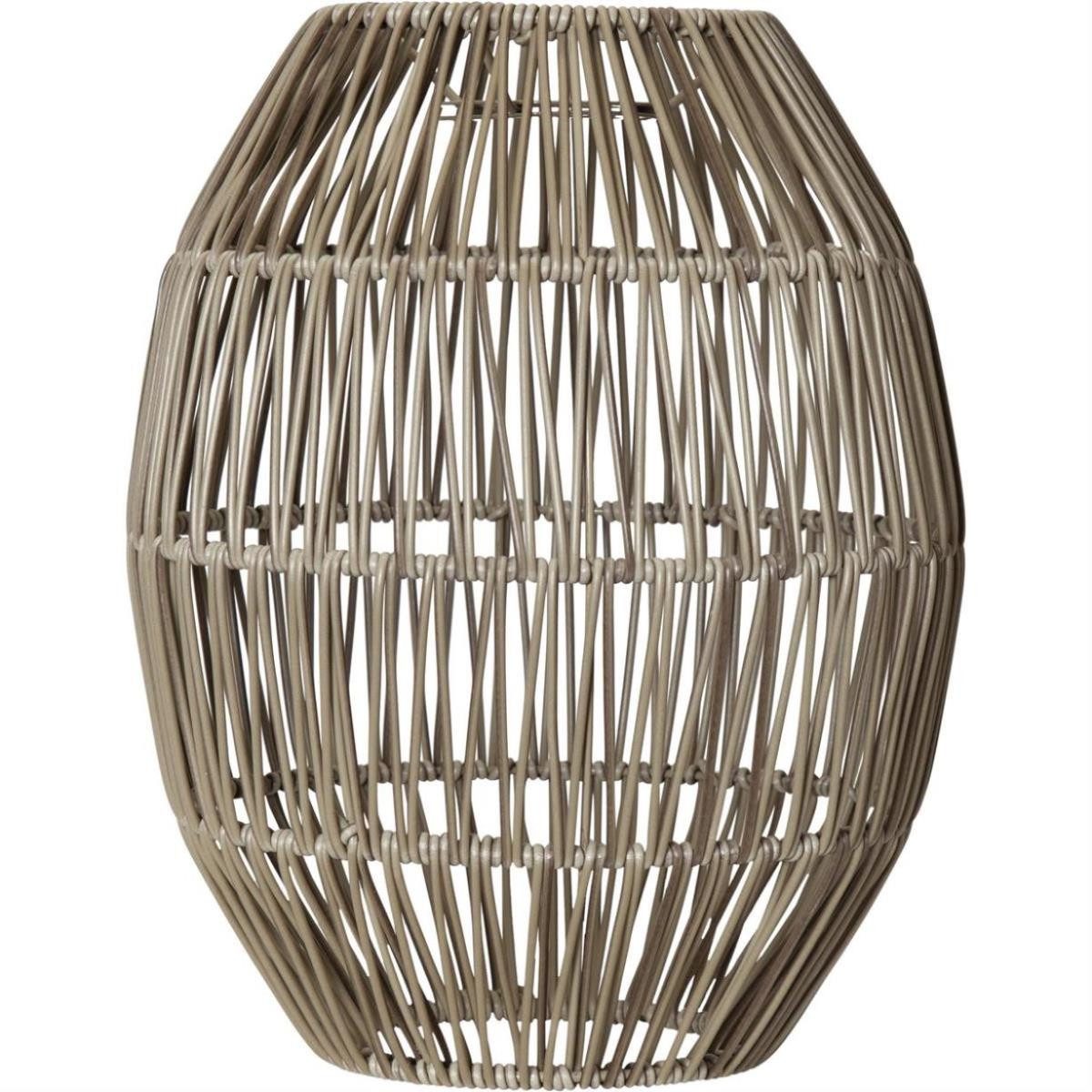 STAR TRADING Лампыschirm Dekoleuchte Лампыschirm Rattan H: 30cm für E27 Fassungen Außen beige