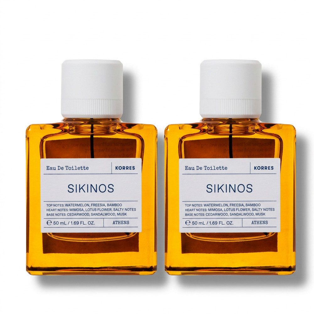 Korres Eau de Toilette Korres Skinos Eau de Toilette Nat. Spray 2er Set, Praktisches 2er Set für duftenden Vorrat