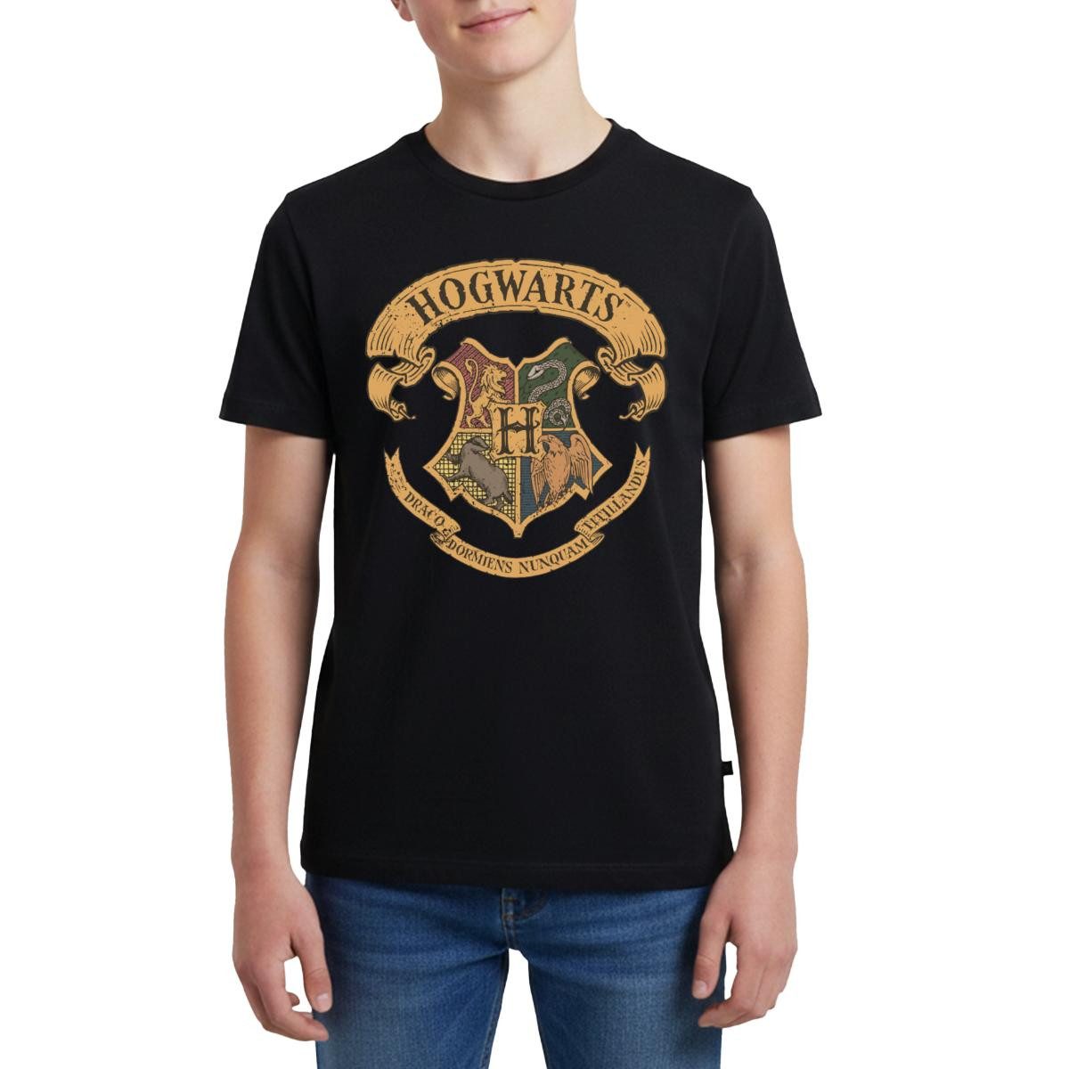 T-Shirt Harry Potter Hogwarts Wappen Teenager Premium T-Shirt