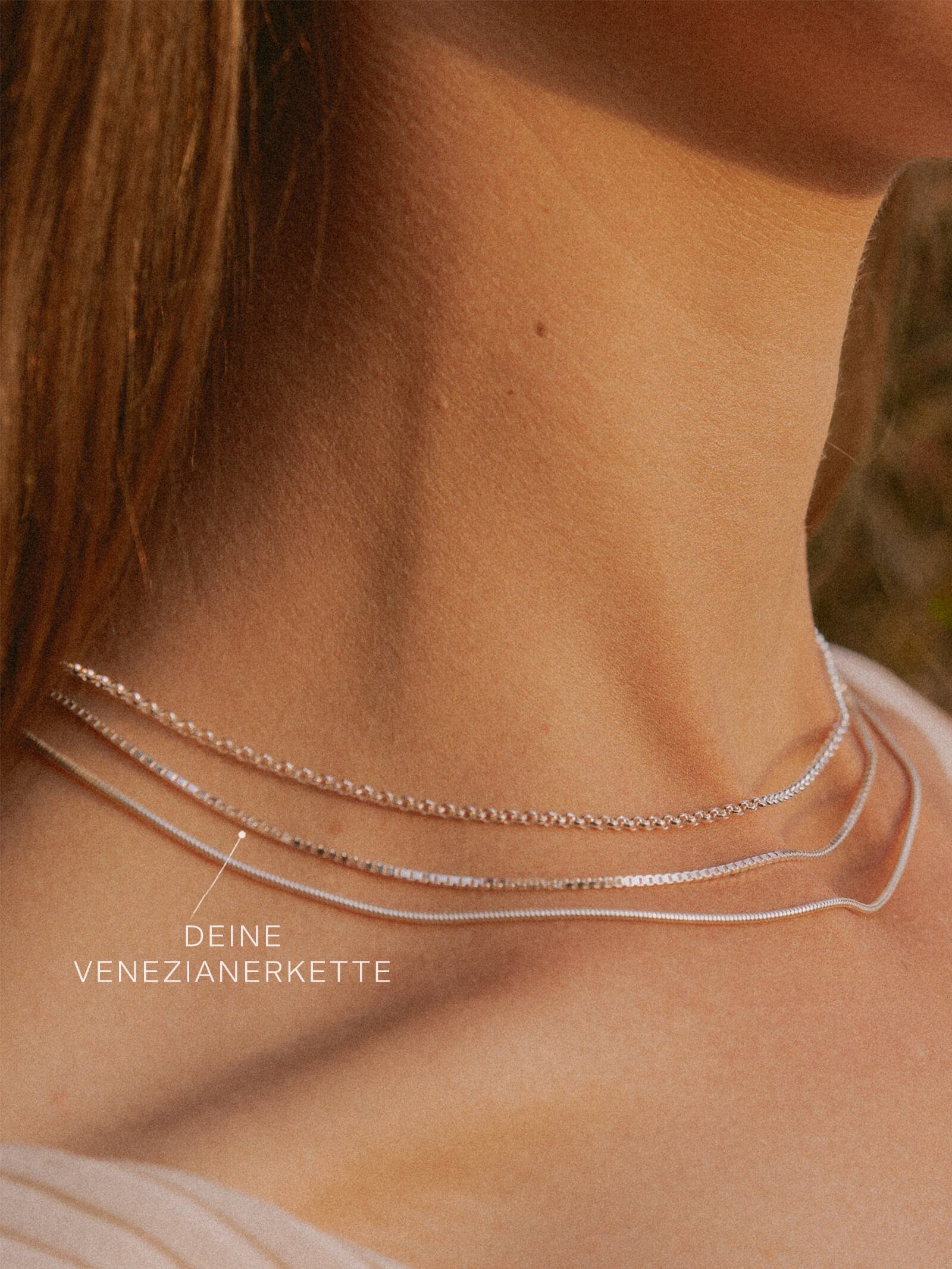 modabilé Kette ohne Anhänger Halskette VENICE, Damen Venezianerkette 1,2mm günstig online kaufen