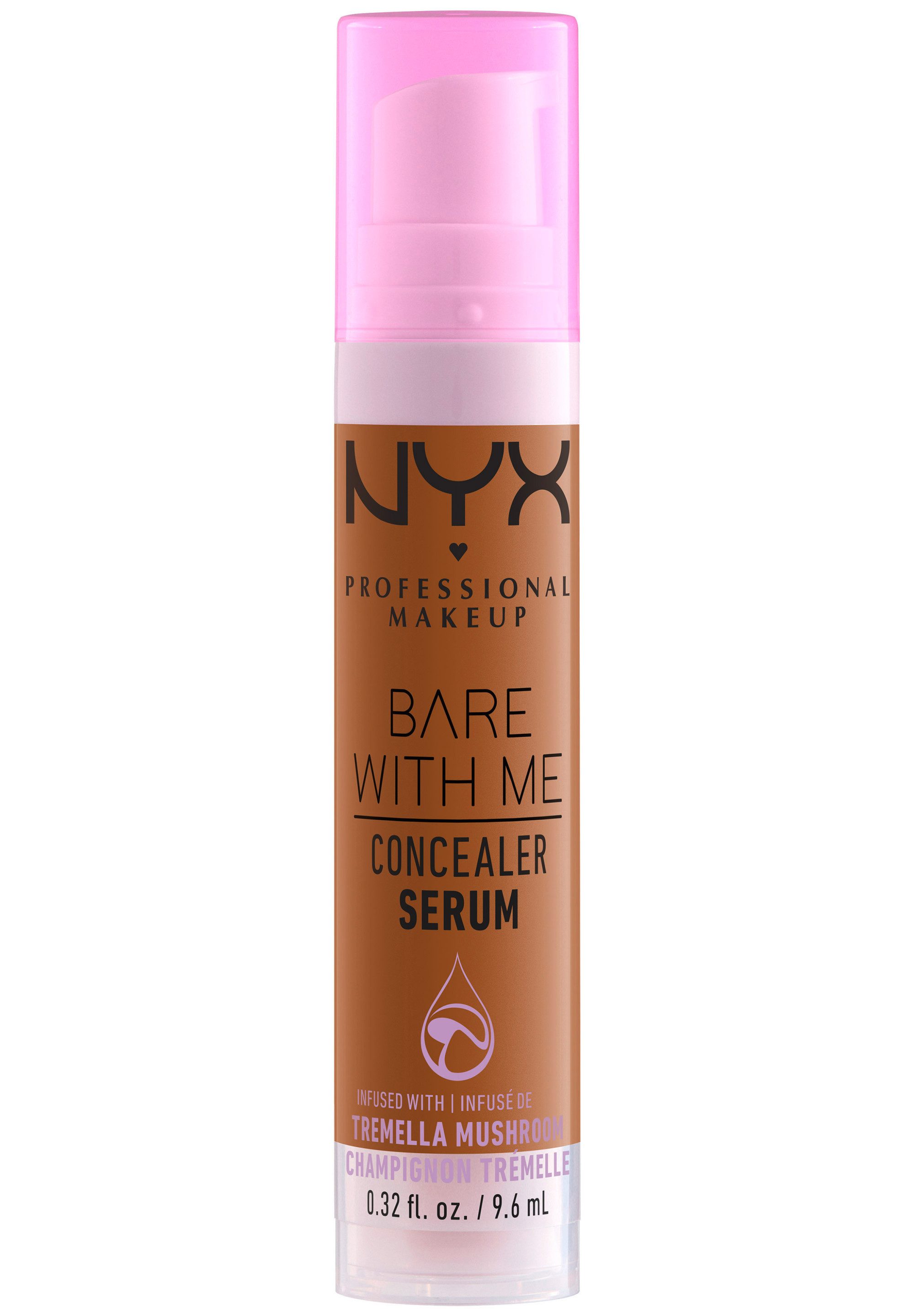 NYX PROFESSIONAL MAKEUP Concealer BARE WITH ME CONALER SERUM, mittlere Deckkraft, kaschiert, rote oder entzündete Hautstellen