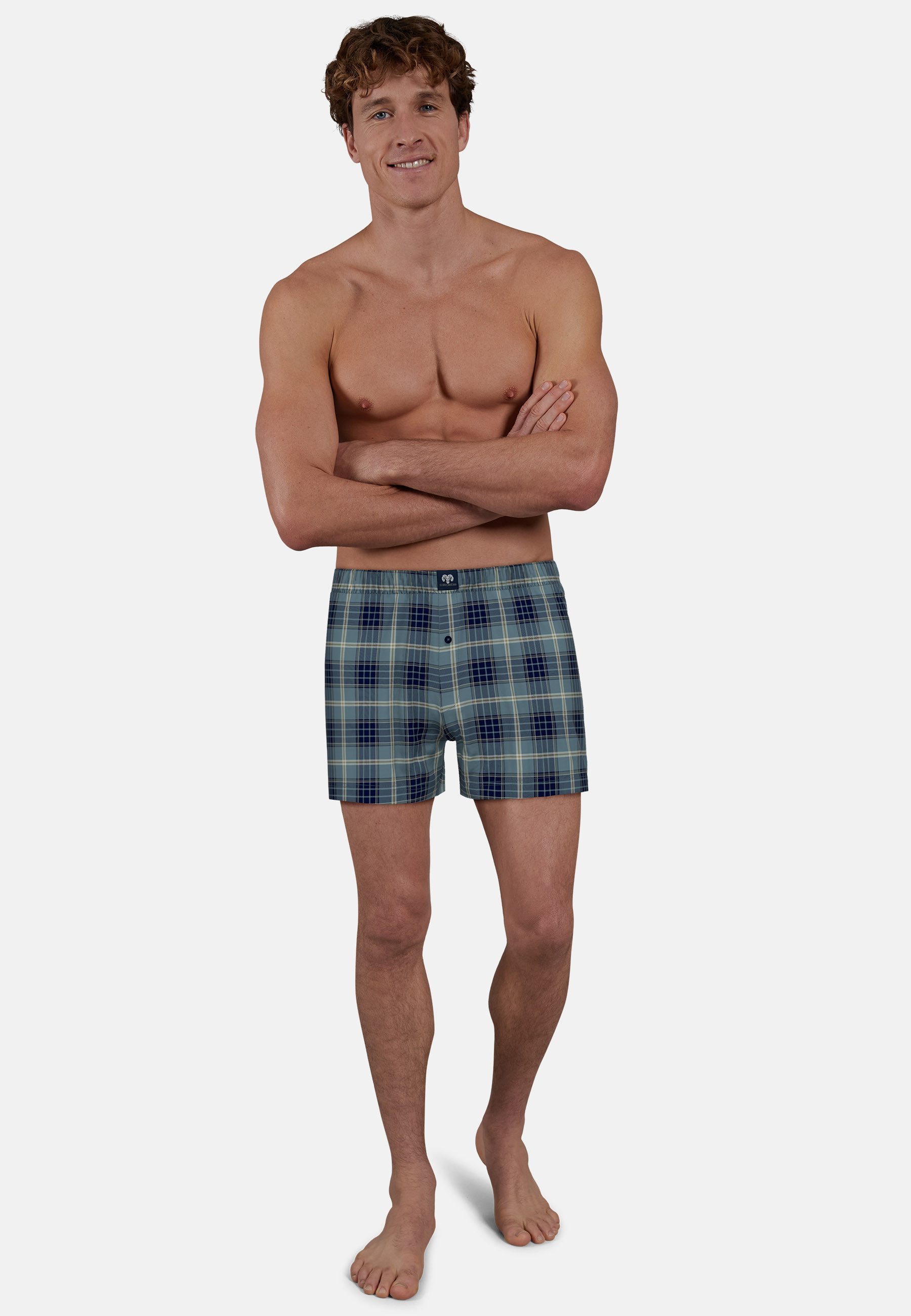CECEBA Boxershorts CECEBA Herren Boxershort blau günstig online kaufen