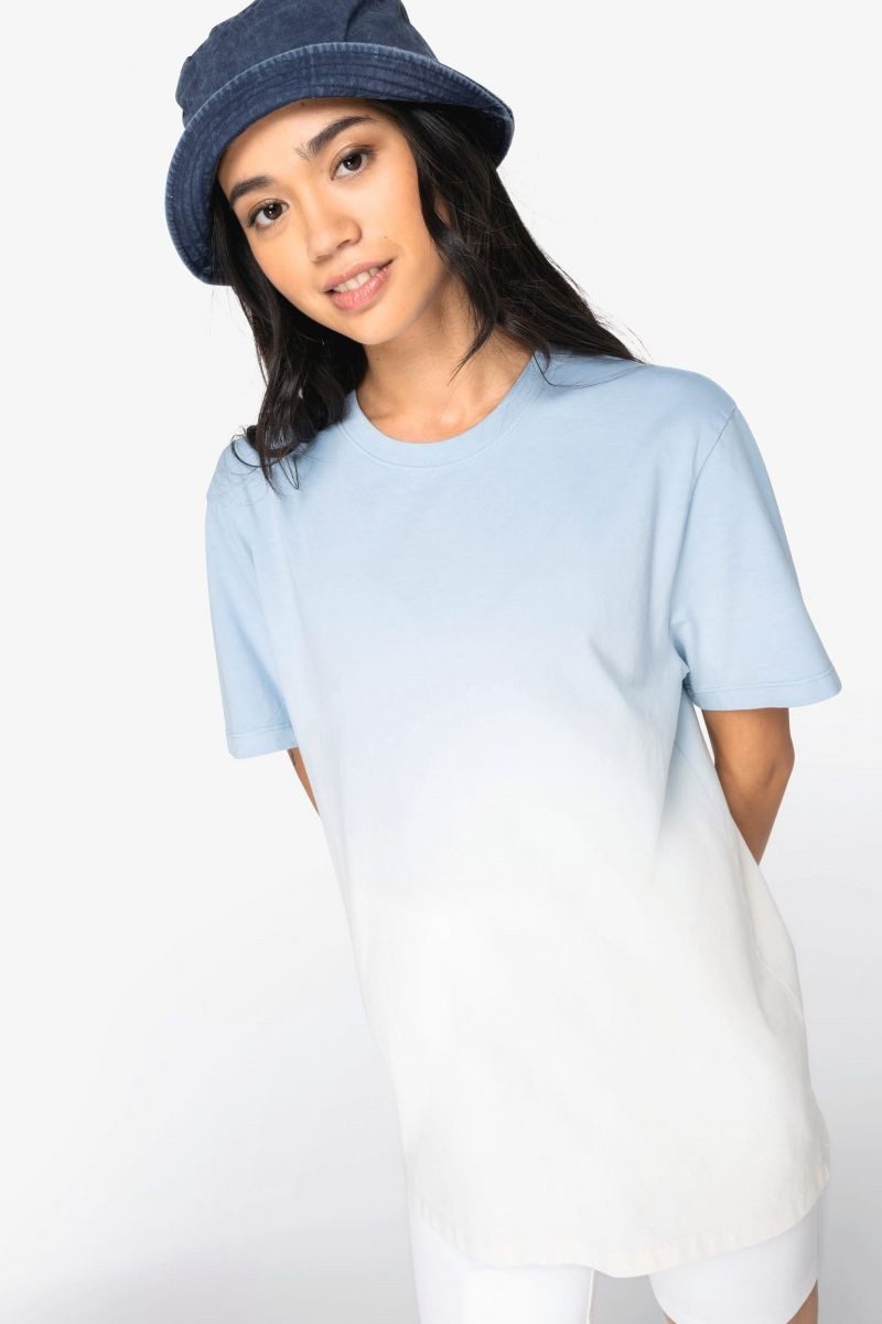 Native Spirit Rundhalsshirt Umweltfreundliches Unisex Dip Dye T-Shirt