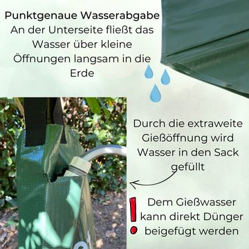 GarPet Gießkanne 2x Baumbewässerungssack Wassersack Gieß Sack Baum Bewässerungs Beutel