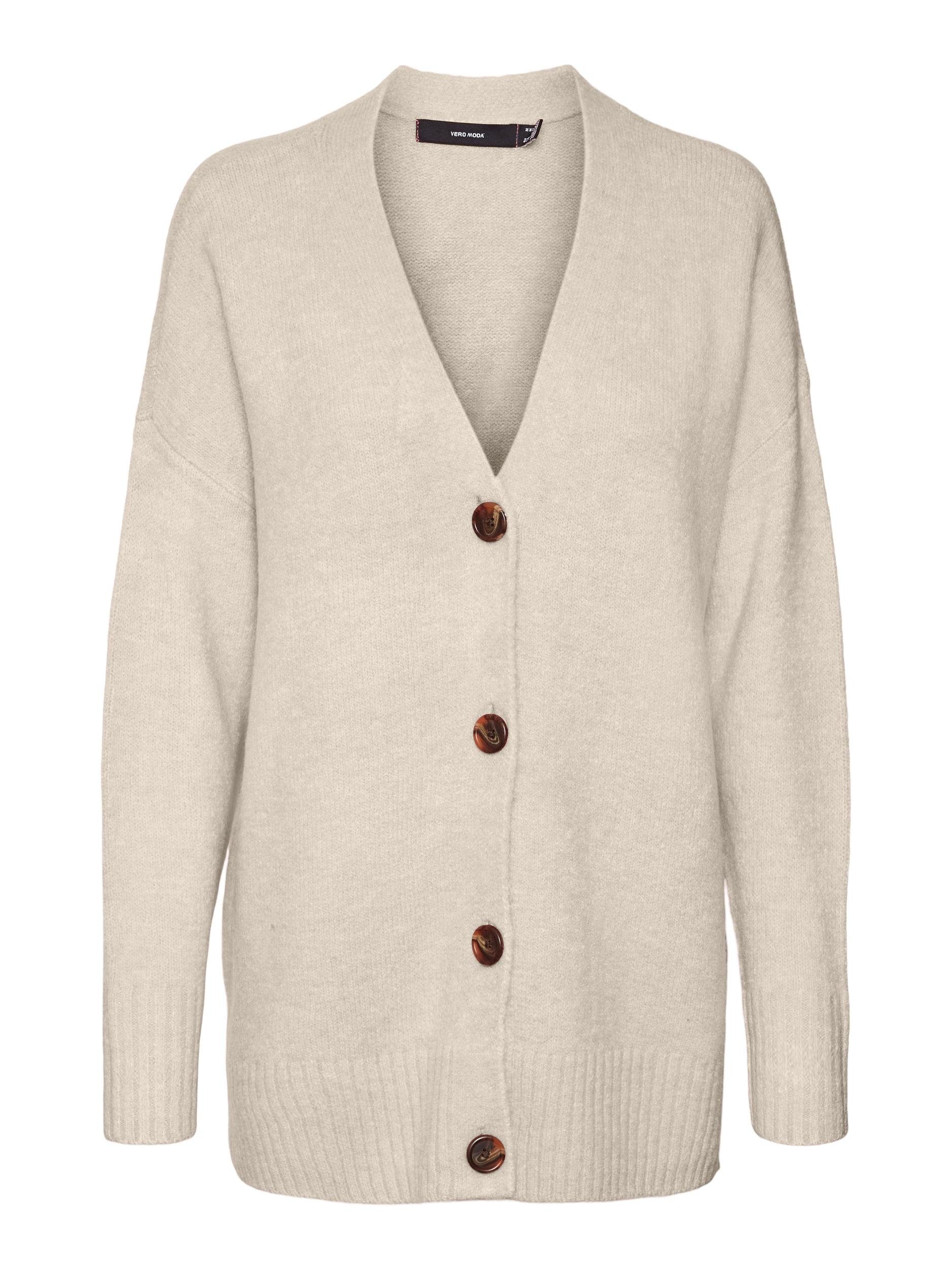 Strickjacke Vero Birch Detail:W. BOXY OVERSIZE CARDIGAN Moda LS MELANGE VMLEFILE NOOS