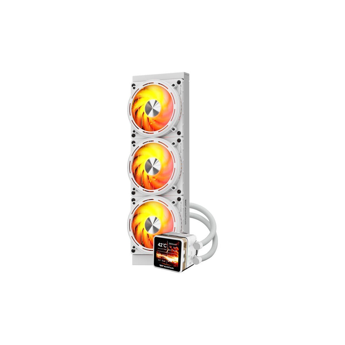 Darkflash Wasserkühlung DE360 CPU Wasserkühlung 360 mm Radiator Weiß