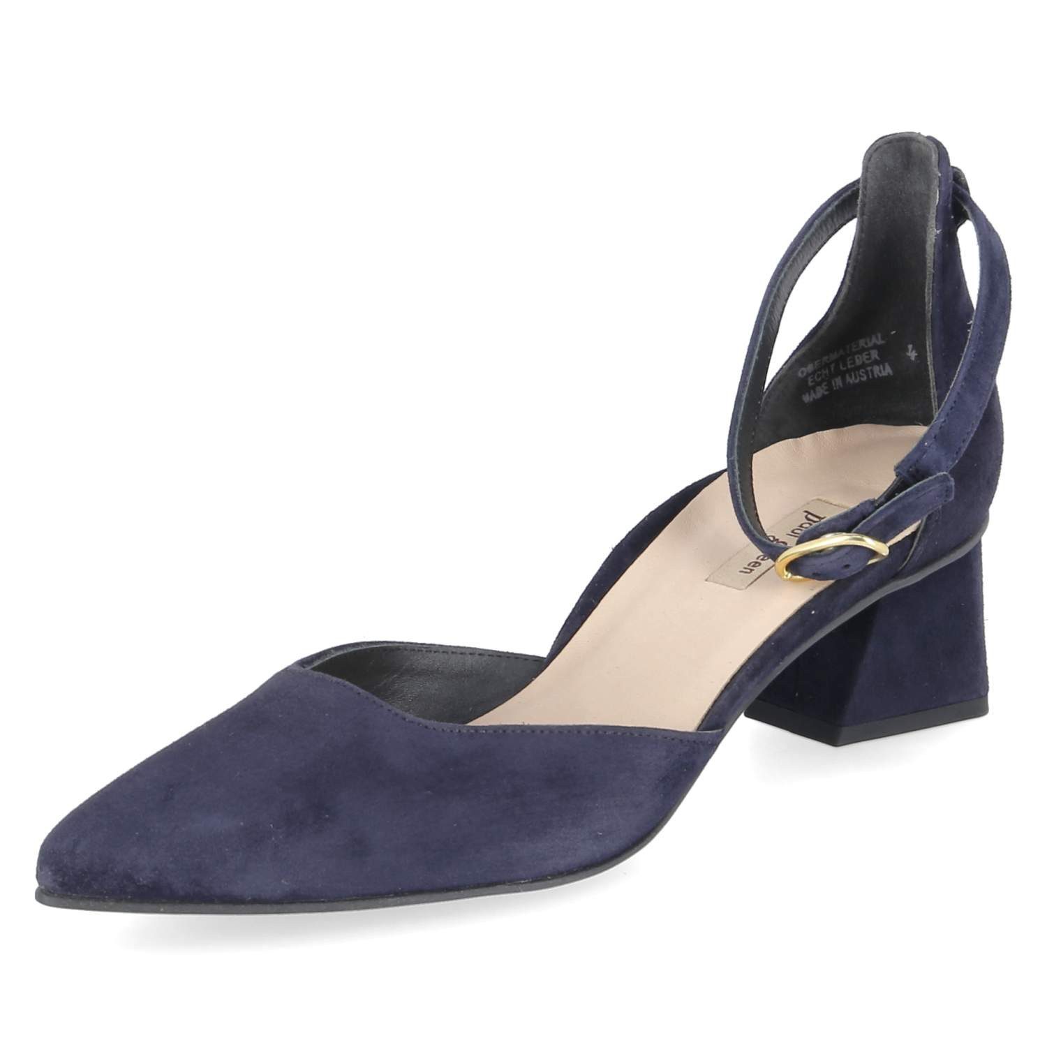 Paul Green Paul Green 3820-040 Damen Rauleder blau Keilpumps günstig online kaufen