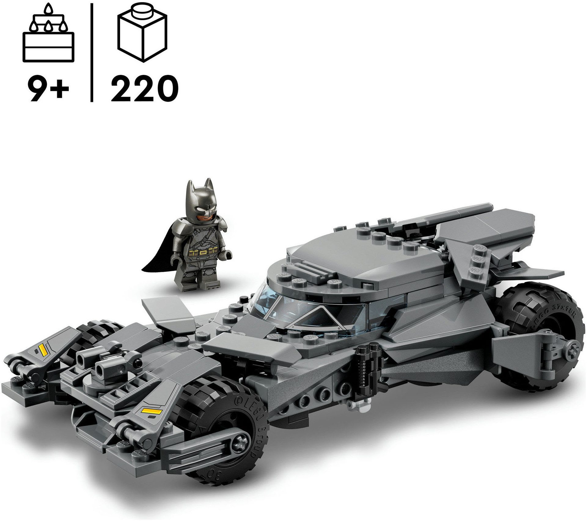 LEGO® Batman vs. Superman: Batmobil (76331), LEGO Super Heroes Konstruktionsspielsteine, (220 St)