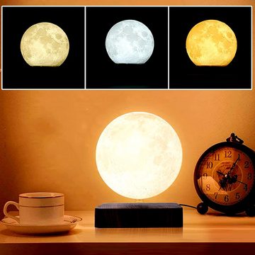 Bedee LED Nachttischlampe Mondlampe 3D Magnetisch Schwebende Mondlichtlampen, Warmweiß, Mondlicht Lampen Für Zuhause, Büro Decor, Kreative Geschenk