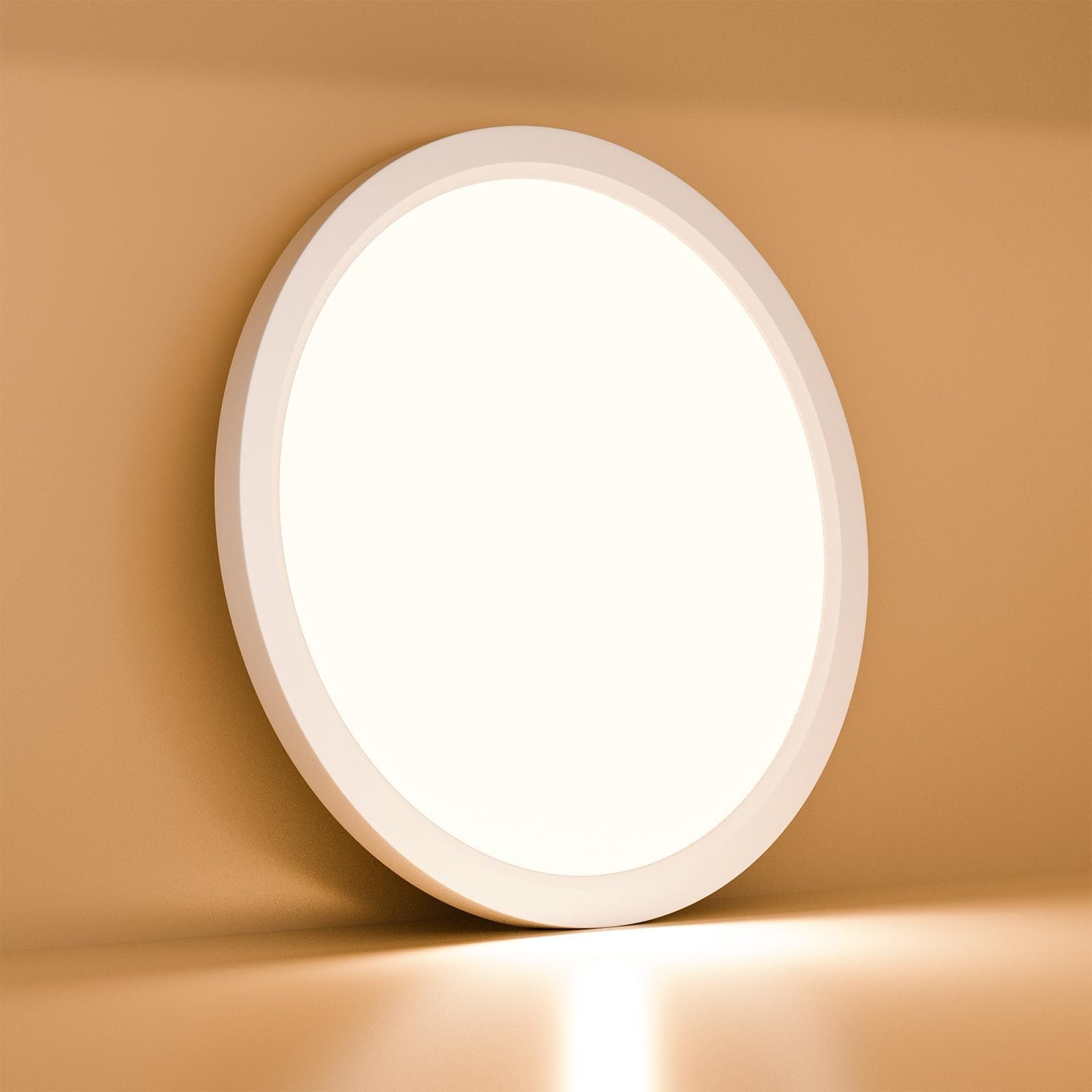 LQWELL LED Deckenleuchte Rund Flach LED günstig online kaufen