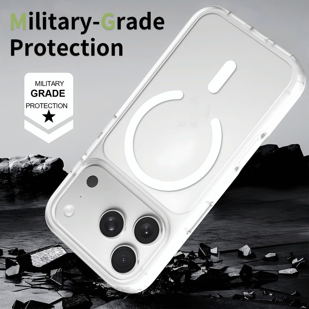 SmartUP Smartphone-Hülle für Apple iPhone 18 Pro Max MagSafe Case Handyhülle Cover Klar Silikon 6,9, MagSafe-Technologie, präzise Aussparungen – Bild 4 von 5