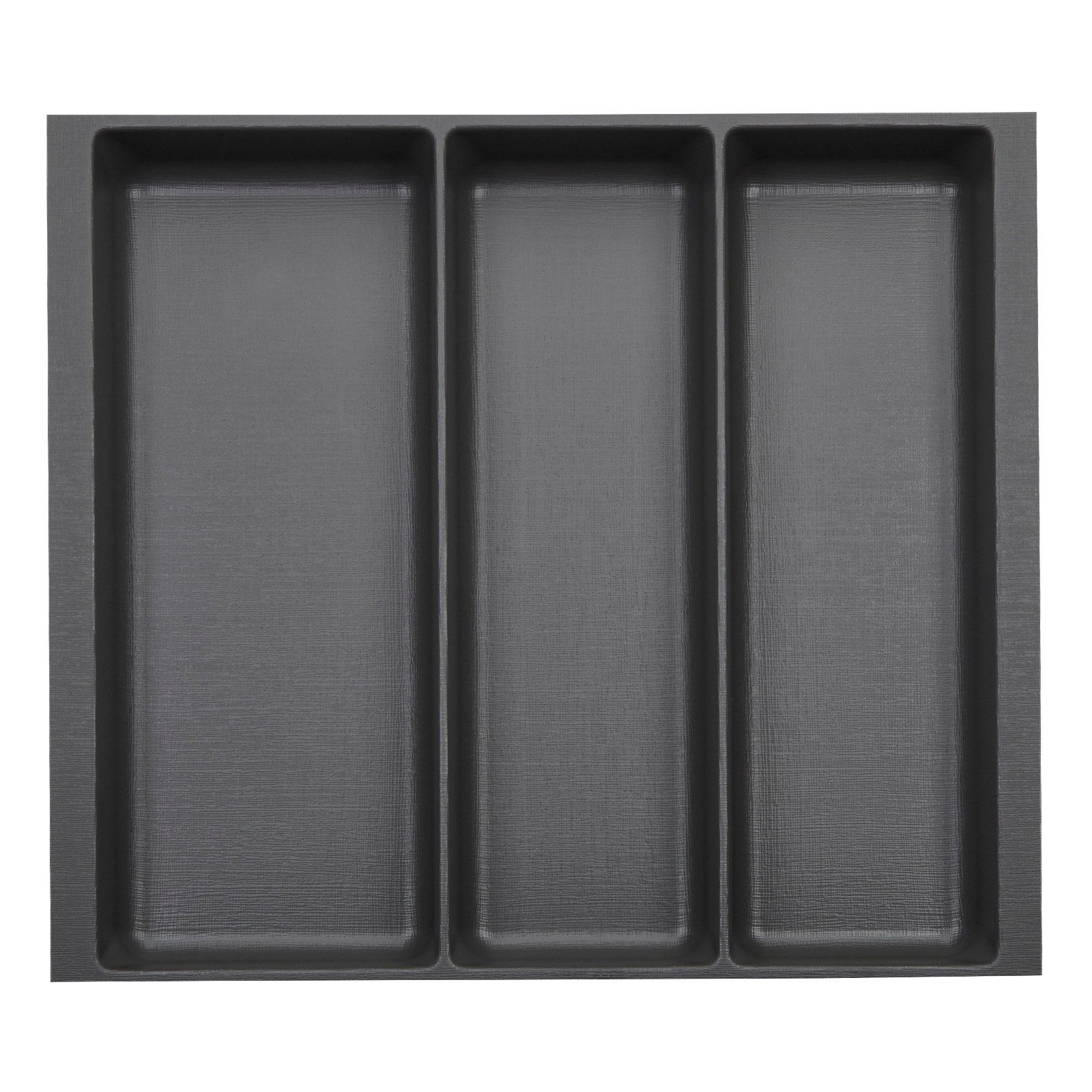 SO-TECH® Besteckeinsatz ORGA-BOX II Leinwandstruktur, für Nobilia bis 07/2012, Mehrzweckeinsatz 509 mm Breite, Anthrazit