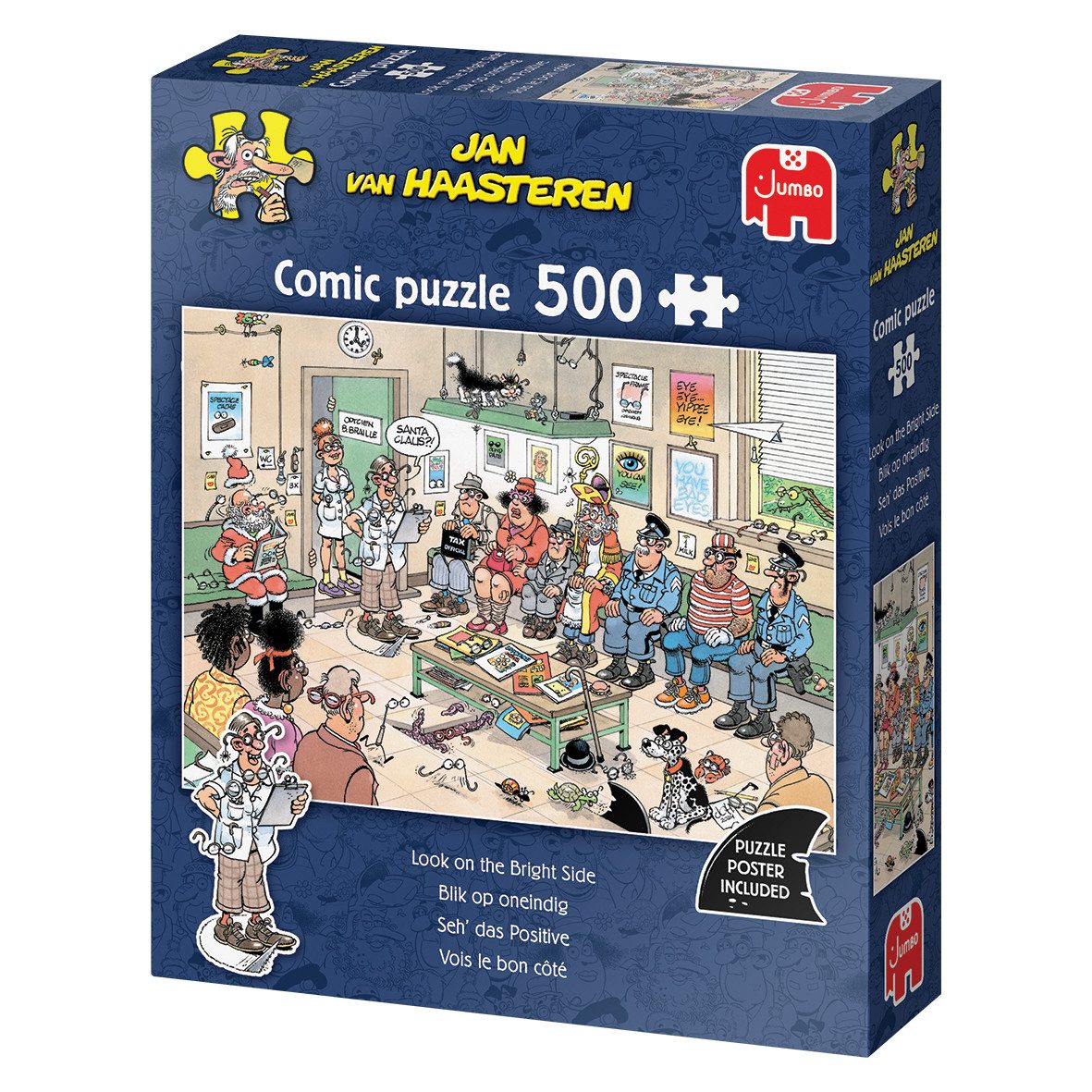 Jan van Haasteren Puzzle Jan van Haasteren, Seh das Positive, 500 Teile Puzzle, 500 Puzzleteile