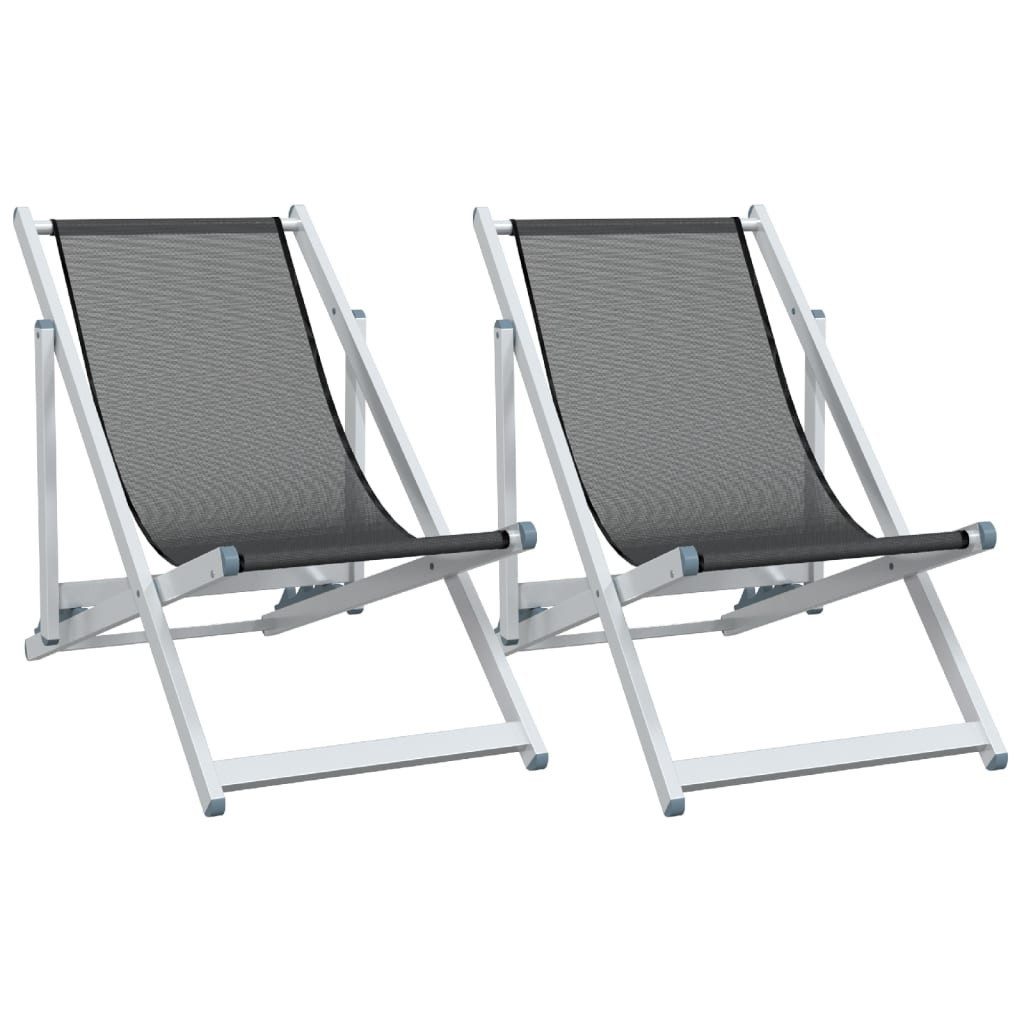 vidaXL Gartenstuhl Strandstühle 2 Stk. Klappbar günstig online kaufen
