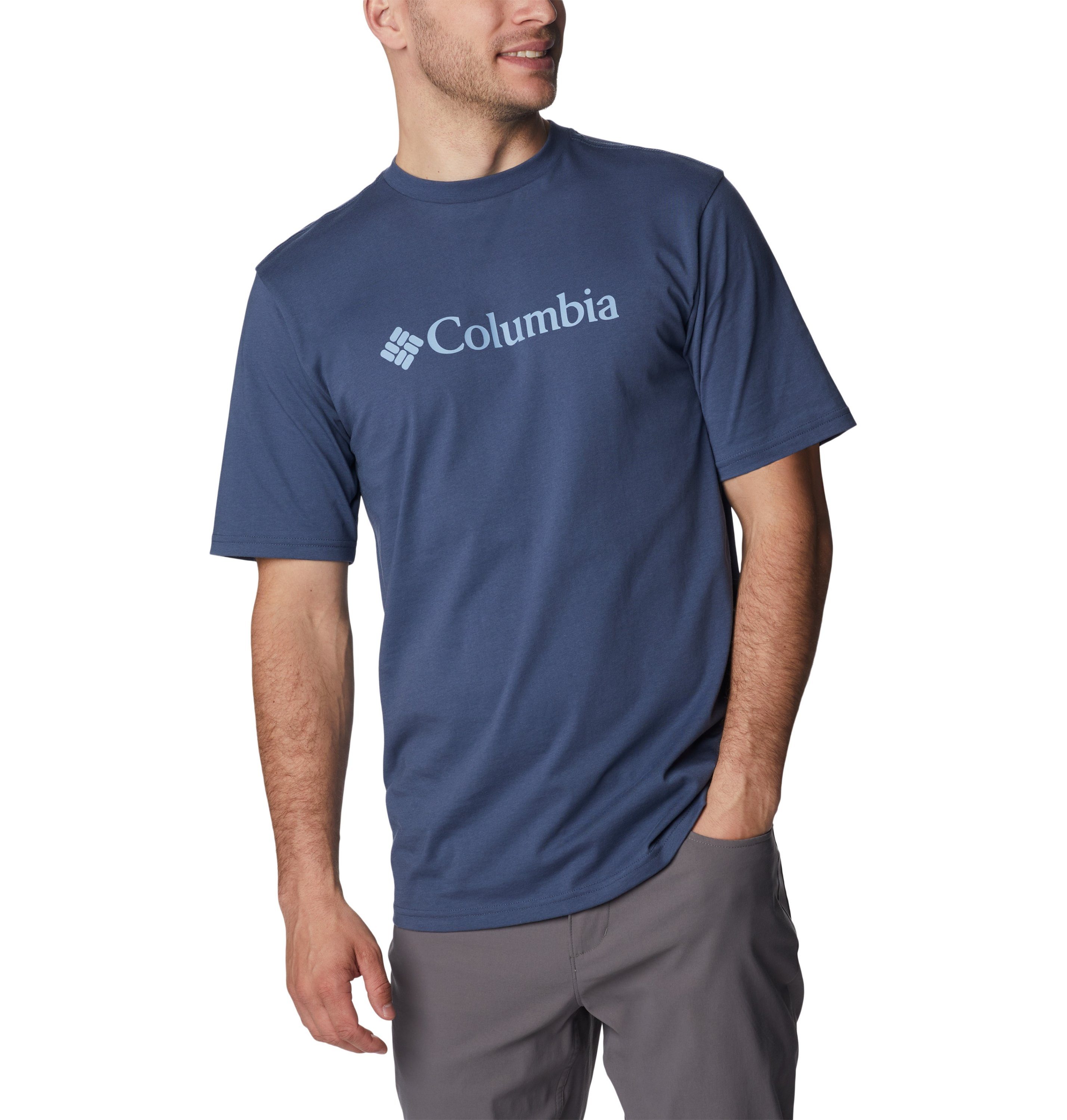 Columbia T-Shirt Columbia Logo T-Shirt Mountain CSC Basic Herren Dark