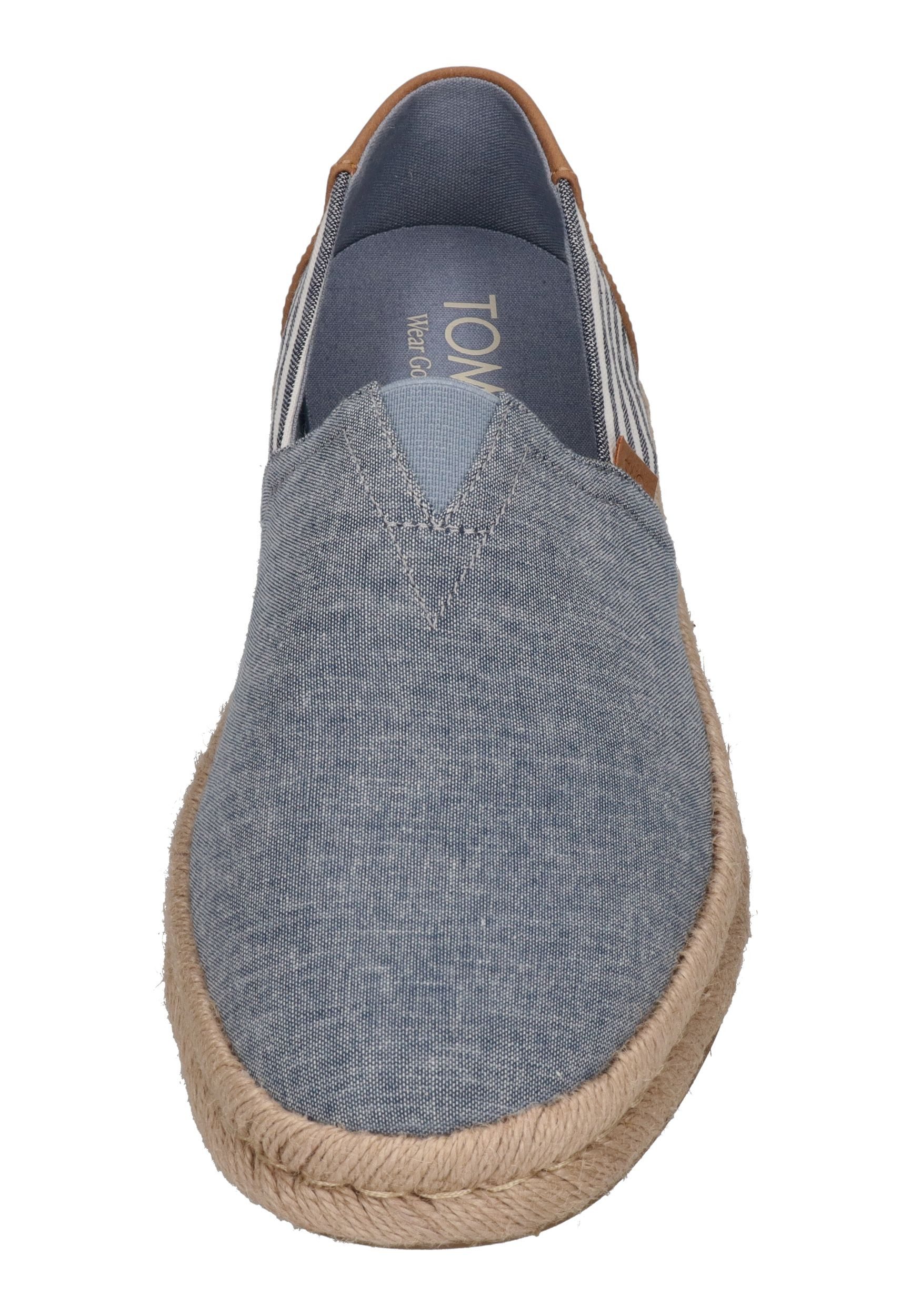 TOMS ALPARGATA ROPE 2.0 Espadrille Navy Chambray Nautical Stripe – Bild 3 von 5