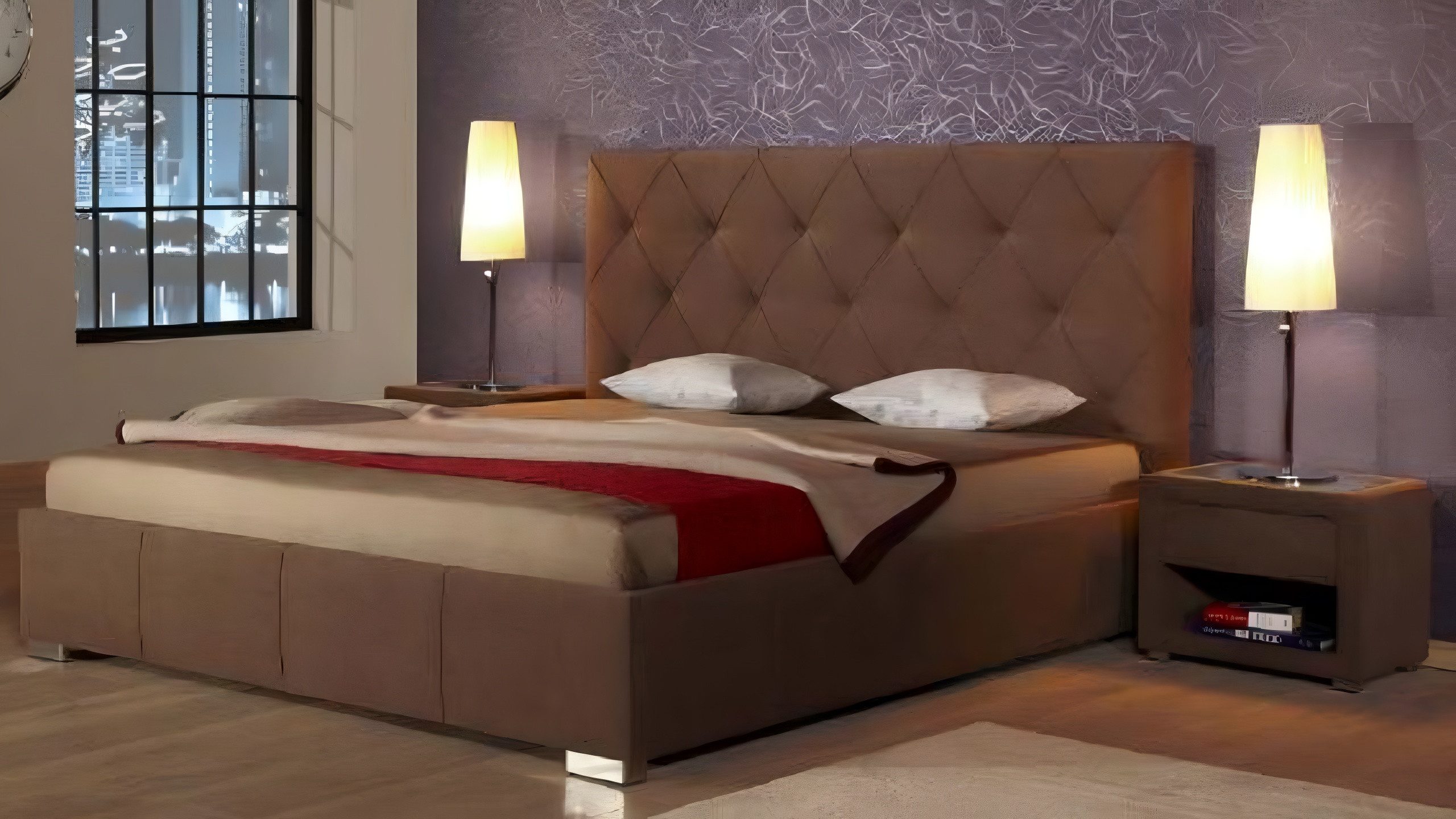 Xlmoebel Bett Neues Designer-Doppelbett aus Leder für das Schlafzimmer (Bett), Hergestellt in Europa