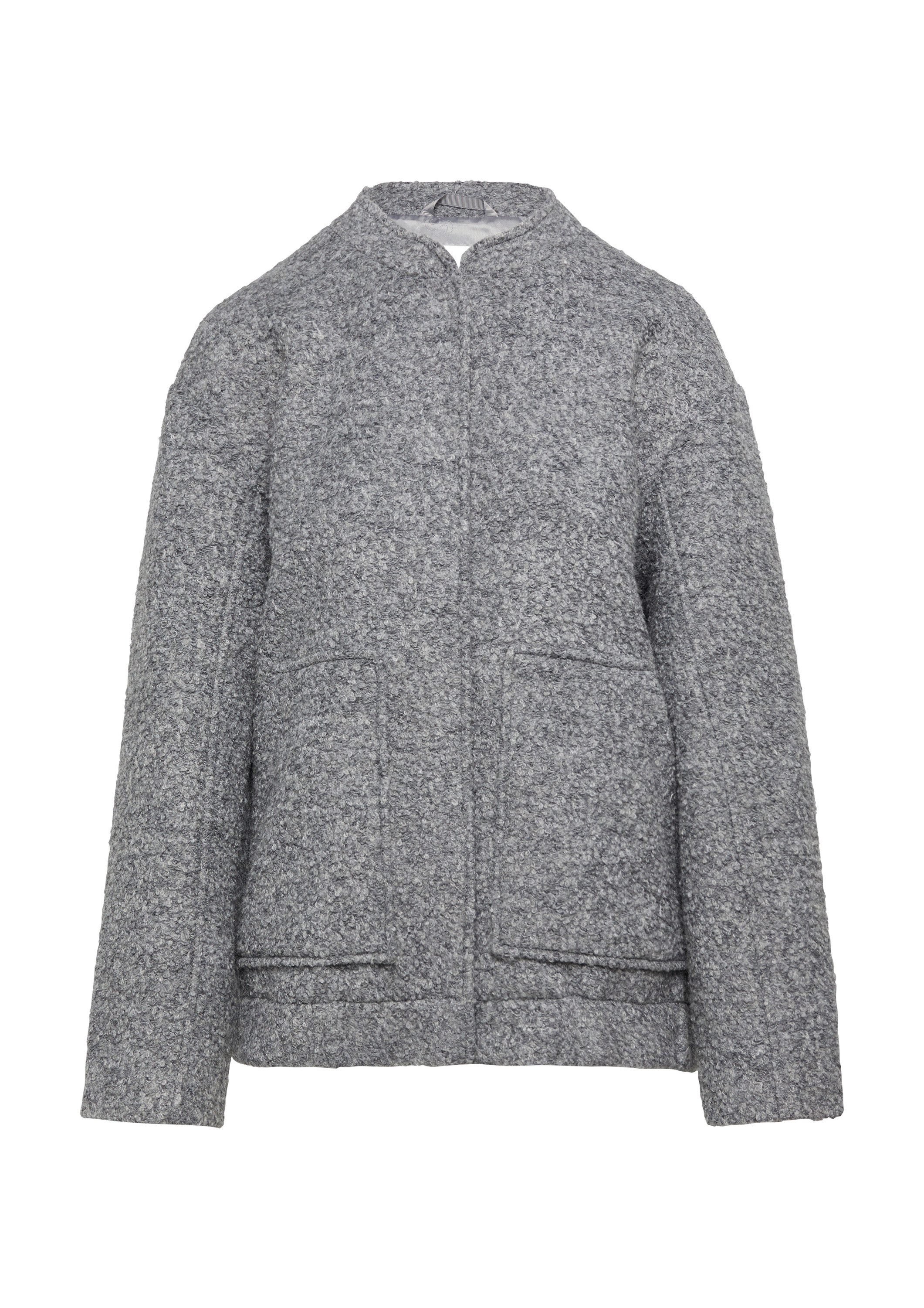 s.Oliver Funktionsjacke Outdoor-Jacke Bouclé-Bomberjacke aus Wollmix günstig online kaufen