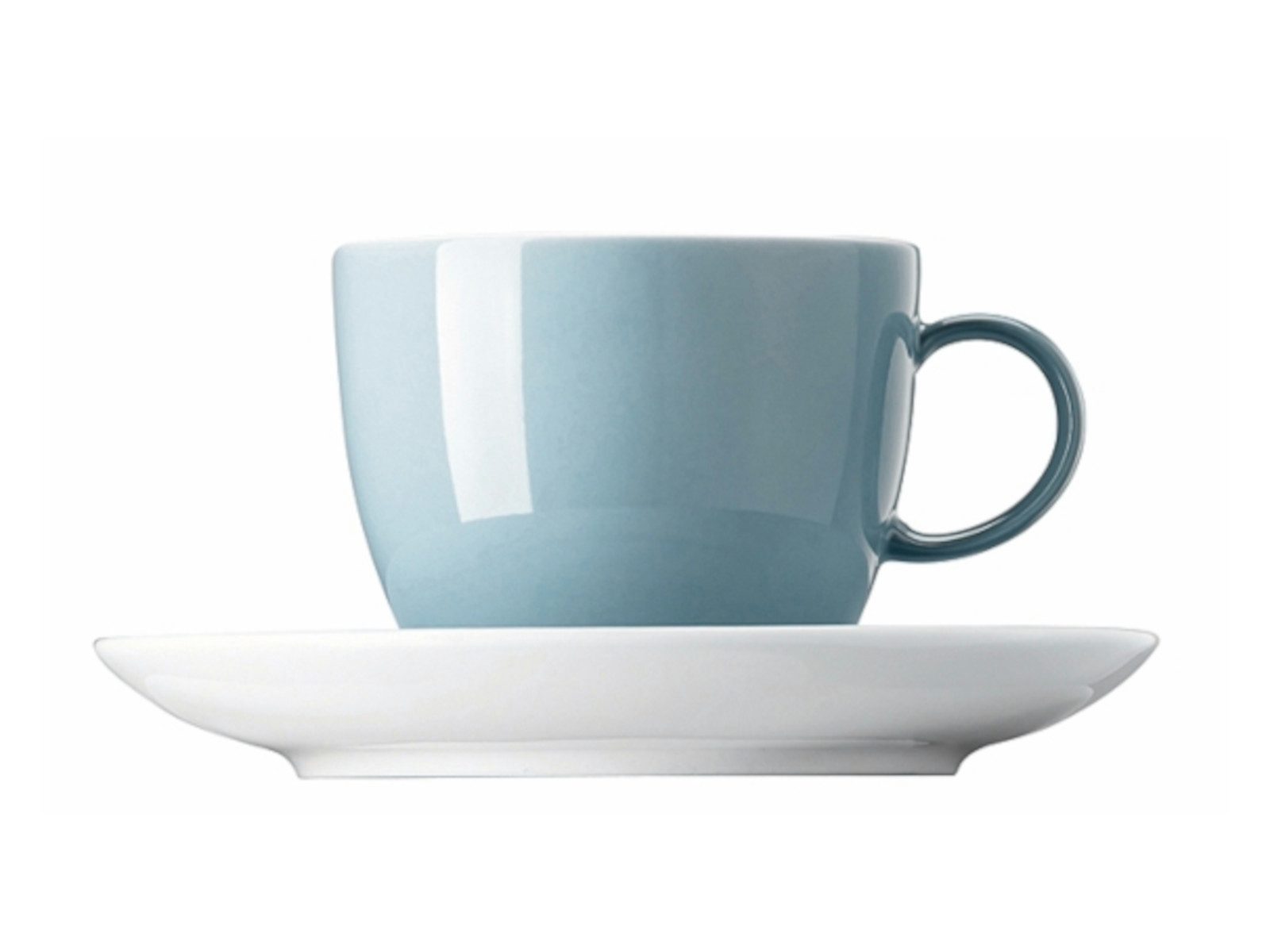 Thomas Porzellan Tasse Sunny Day Soft Blue Kaffeetasse 2tlg, Porzellan