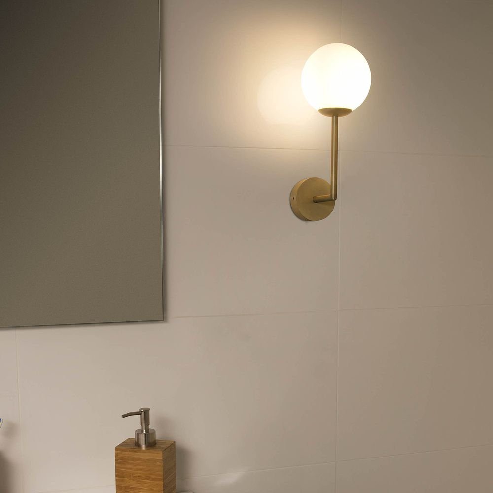 Faro Spiegelleuchte Wandleuchte Gala in Gold 1xG9, keine Angabe, Leuchtmittel enthalten: Nein, warmweiss, Badezimmerlampen, Badleuchte, Lampen für das Badezimmer | Spiegelleuchten