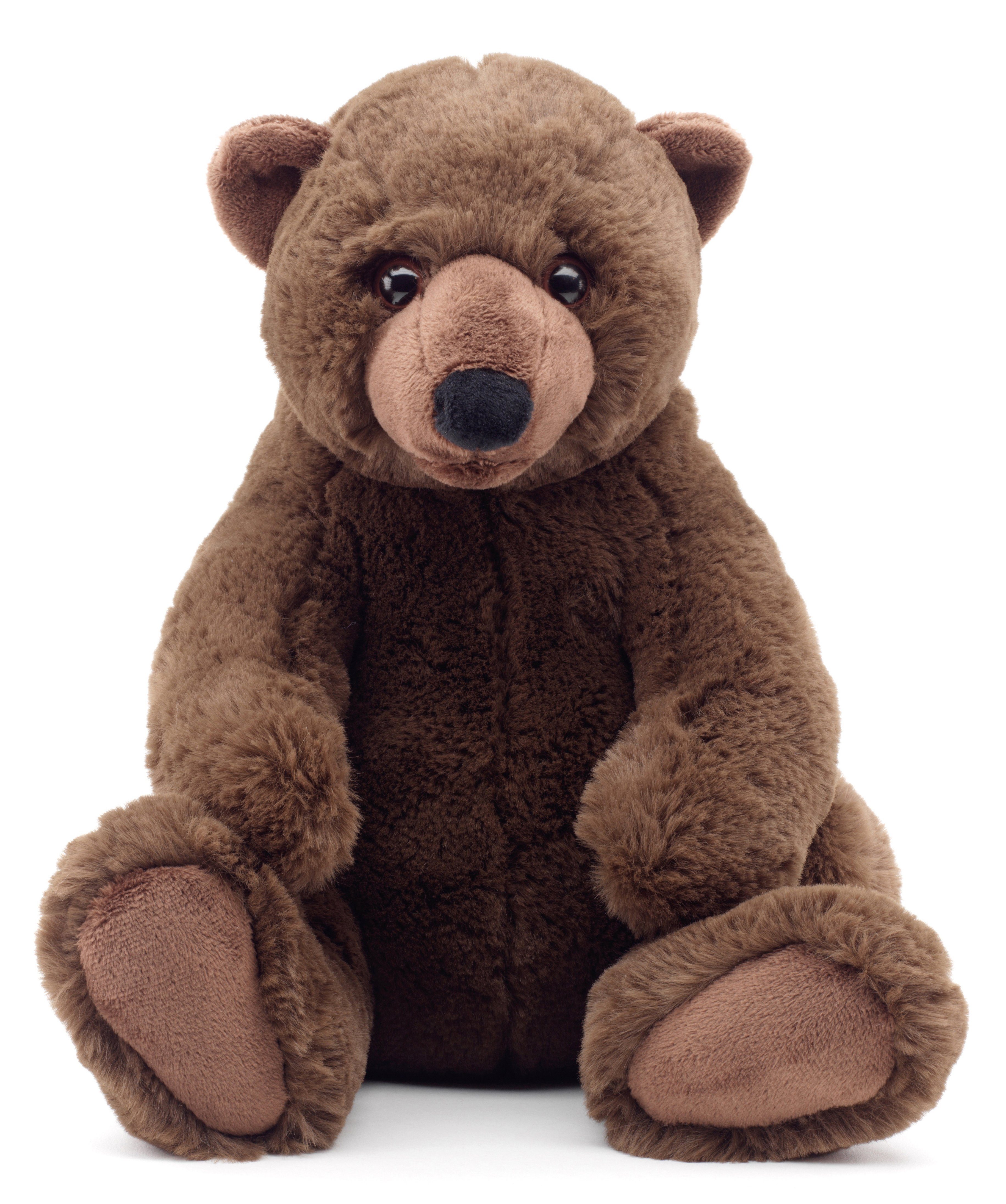 Uni-Toys Kuscheltier "Maxi", Braunbär - superweich - 27 cm - Plüsch-Bär, Teddy, Teddybär, zu 100 % recyceltes Füllmaterial