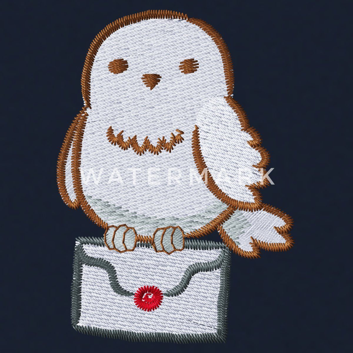 Spreadshirt Hoodie Harry Potter Hedwig Mit Briefumschlag Stick Unisex Hoodie (1-tlg)
