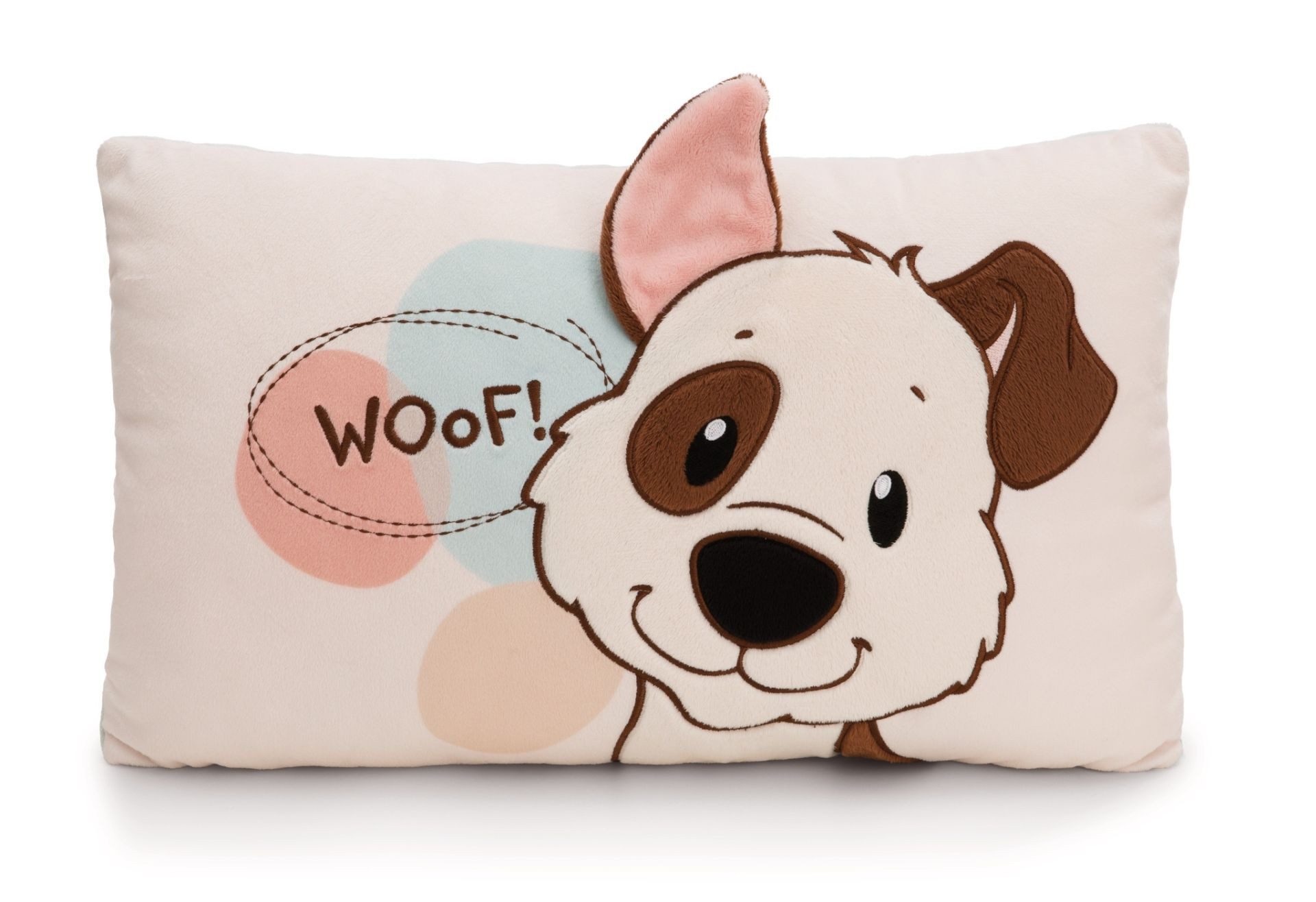 Nici Kuscheltier Nici Kissen Hund weiß 43 x 25 cm Plüschkissen günstig online kaufen