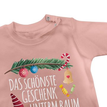 Shirtracer T-Shirt Das schönste Geschenk unterm Baum bin ich! - Wichtel Weihnachten Kleidung Baby