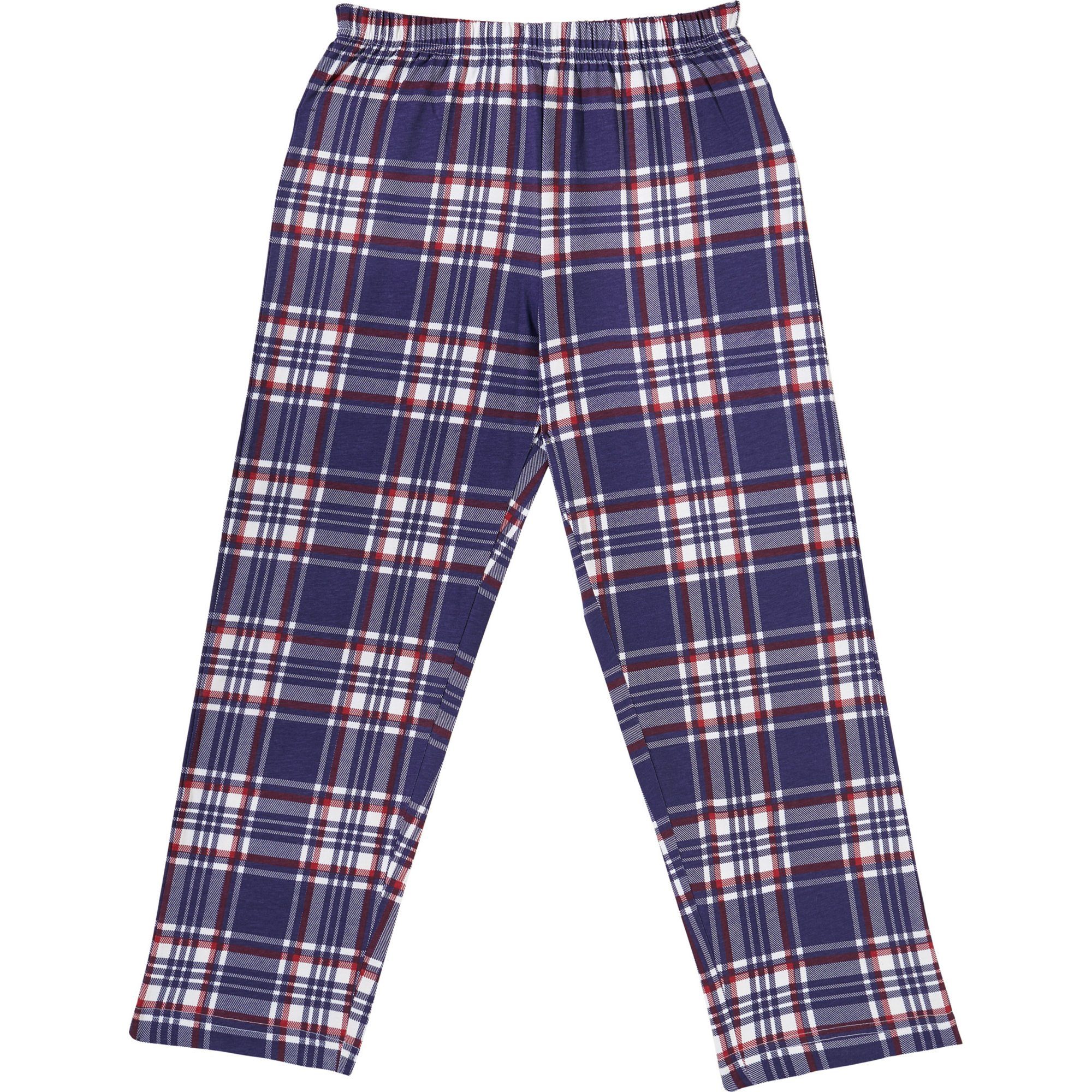 Pyjama Kinder-Schlafanzug Müller Karo Single-Jersey Erwin