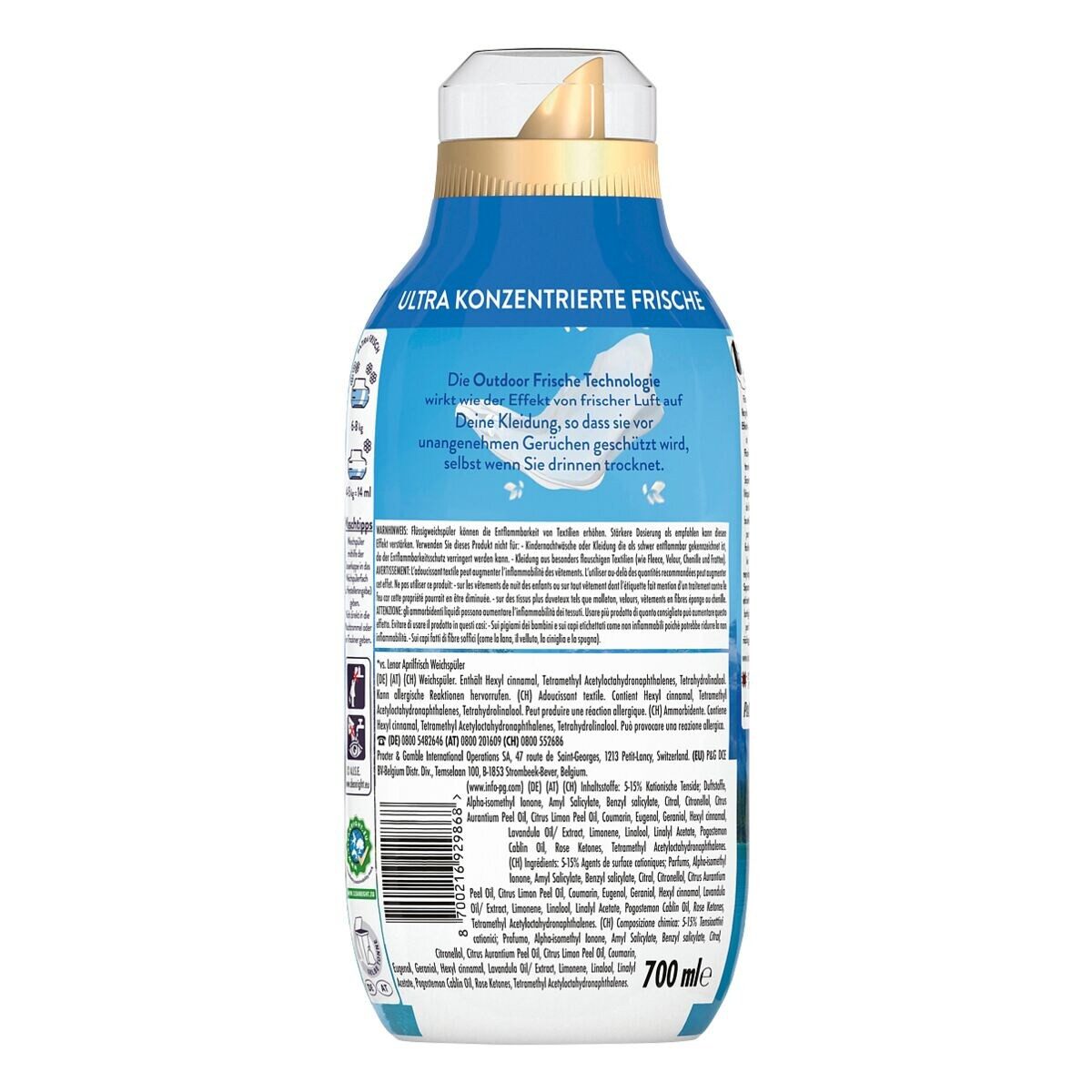 LENOR Luftfrisch Alpensee Weichspüler (50 WL, 700 ml)