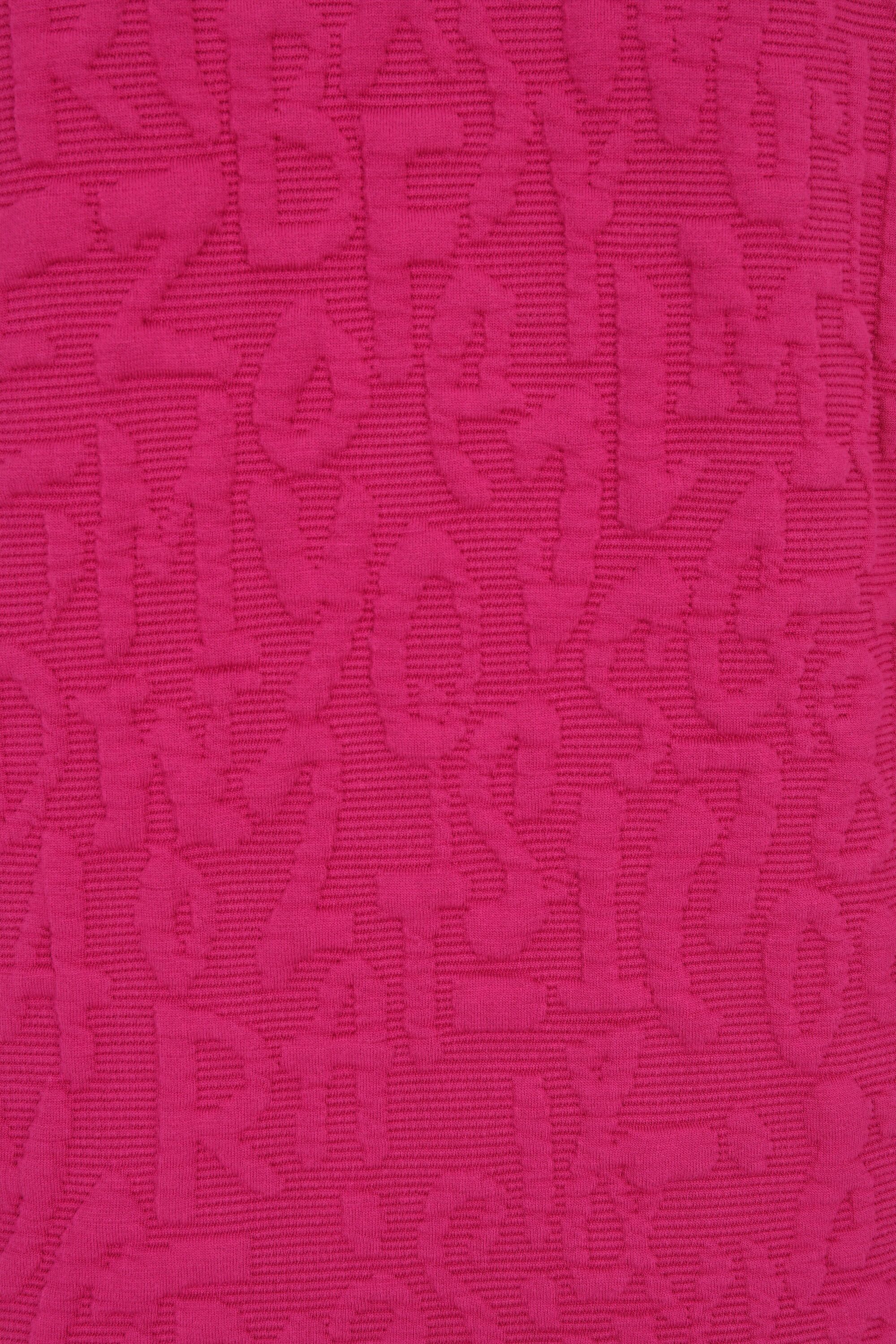 Doris Streich Rundhalspullover mit 3D Buchstaben-Jacquard