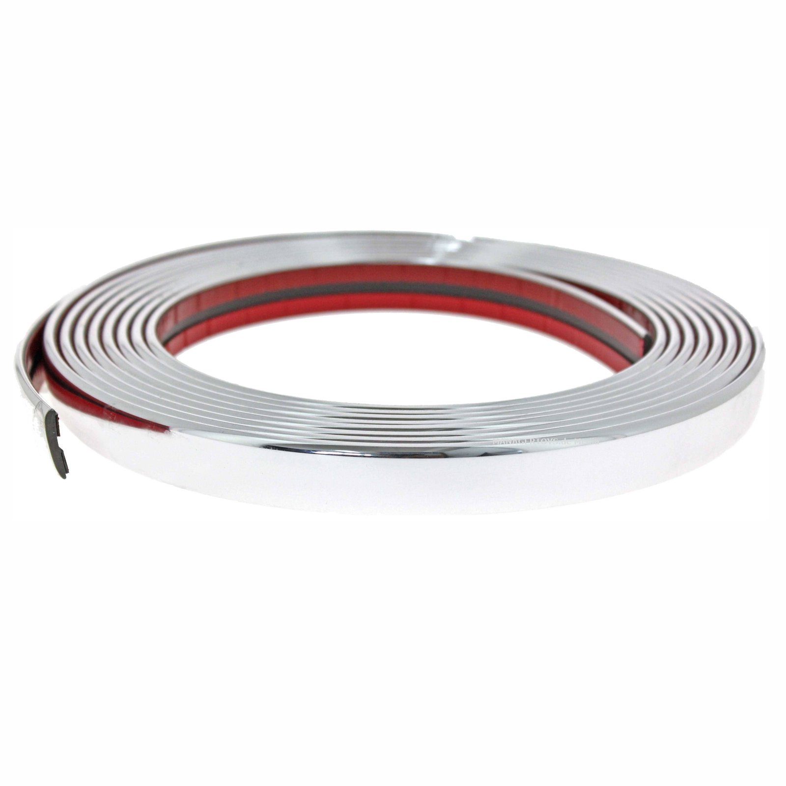 Zierleisten-Aufkleber Chrom Zierleiste 3 m lang 32 mm breit wetterfest UV-resistent