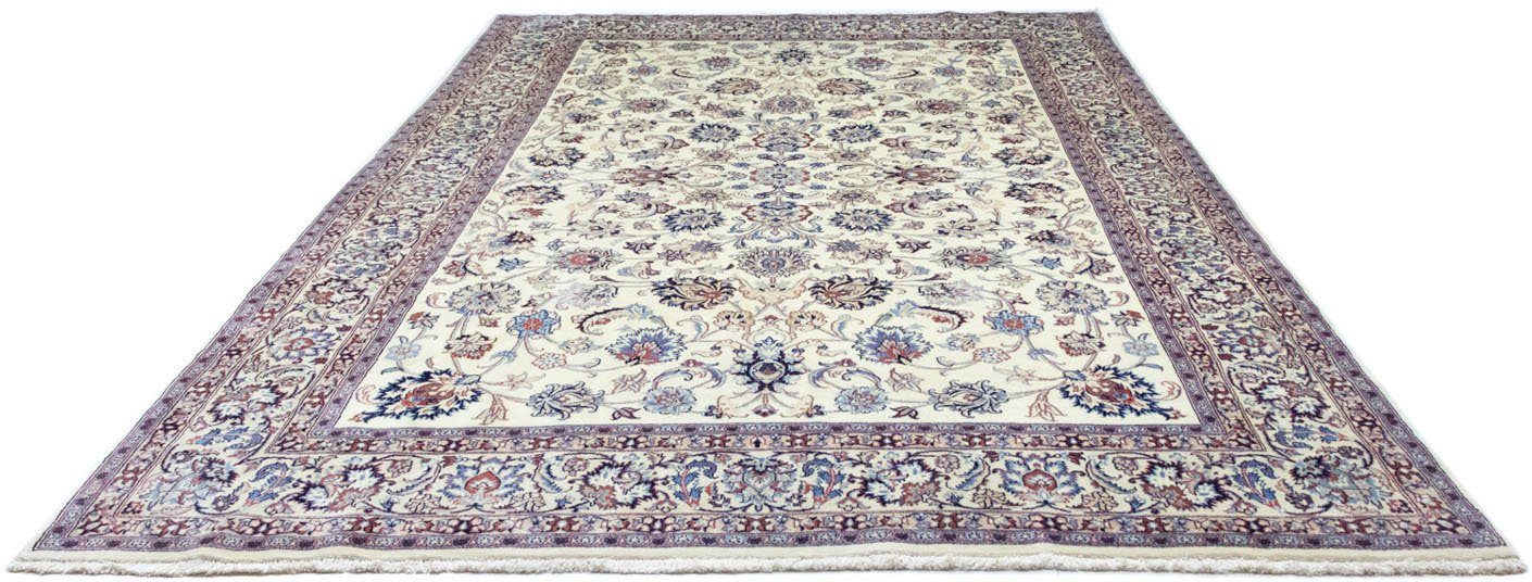 Wollteppich Maschad Durchgemustert Verde chiaro 360 x 243 cm, morgenland, rechteckig, Höhe: 10 mm, Unikat mit Zertifikat | Kurzflor-Teppiche