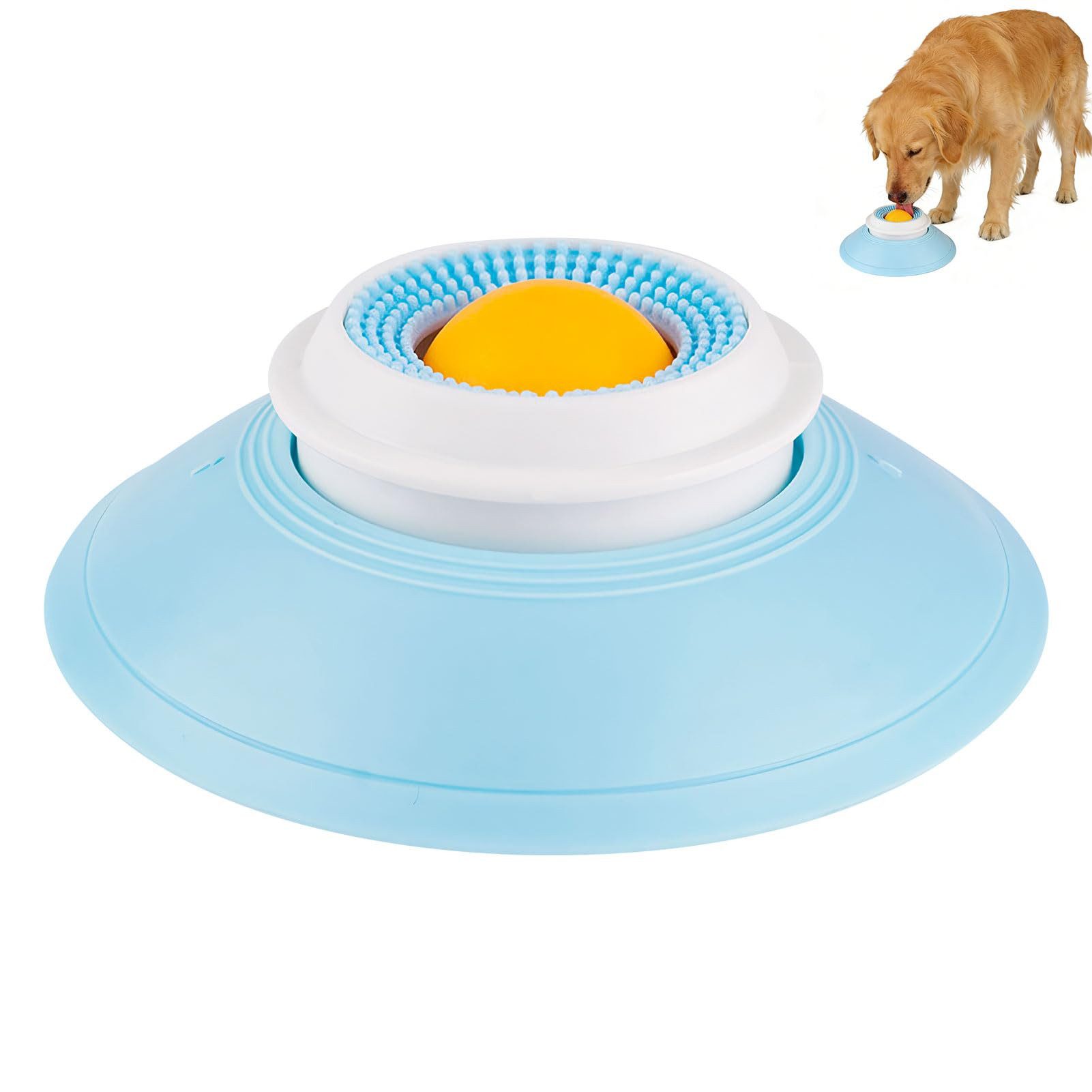 Ledander Futternapf Hundelickspielzeug, Lick Bowl Für Hunde, PP, Hund Leckt Futternapf mit Integrierter Drehkugel