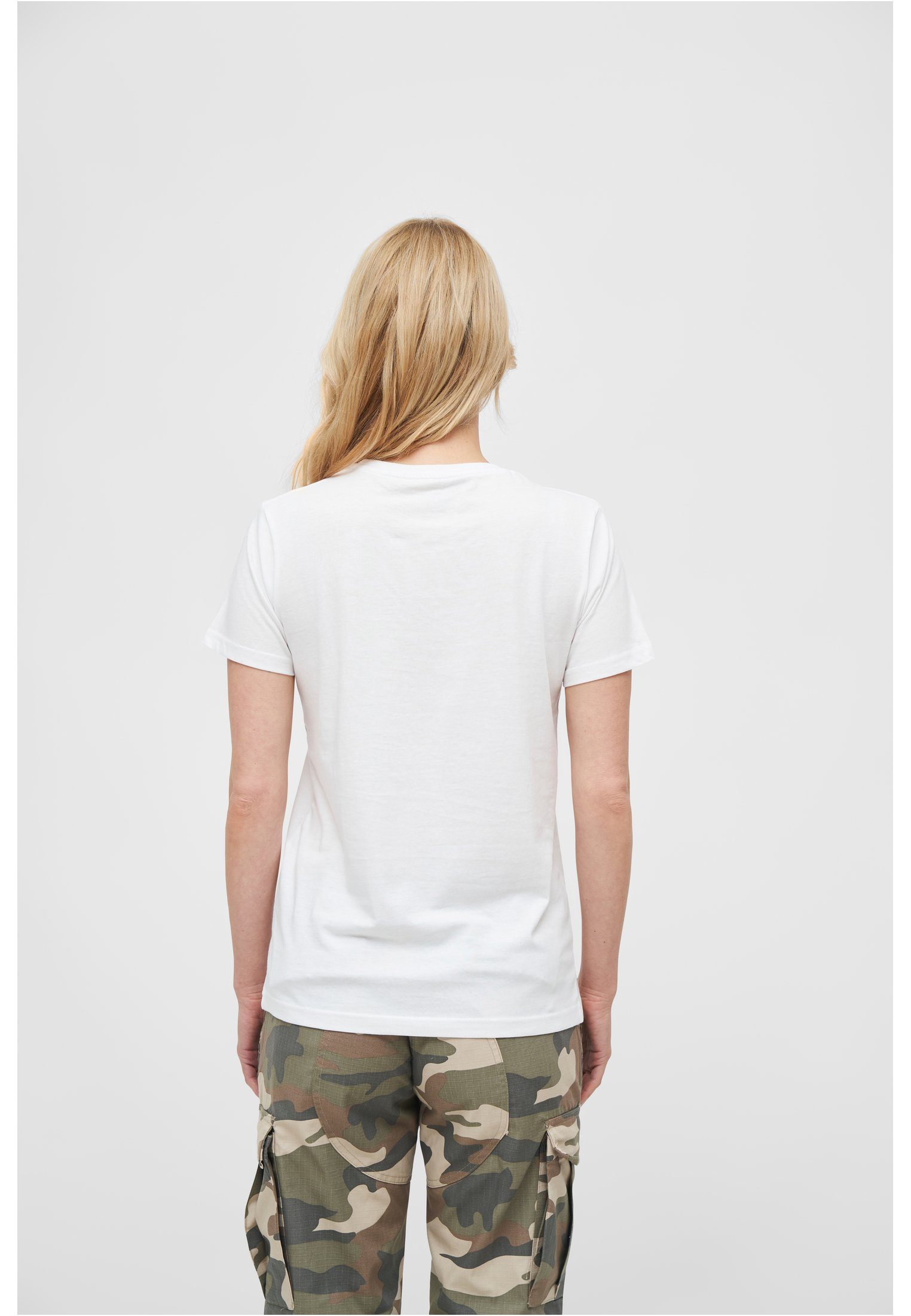 Kurzarmshirt Damen Brandit T-Shirt white (1-tlg) Ladies