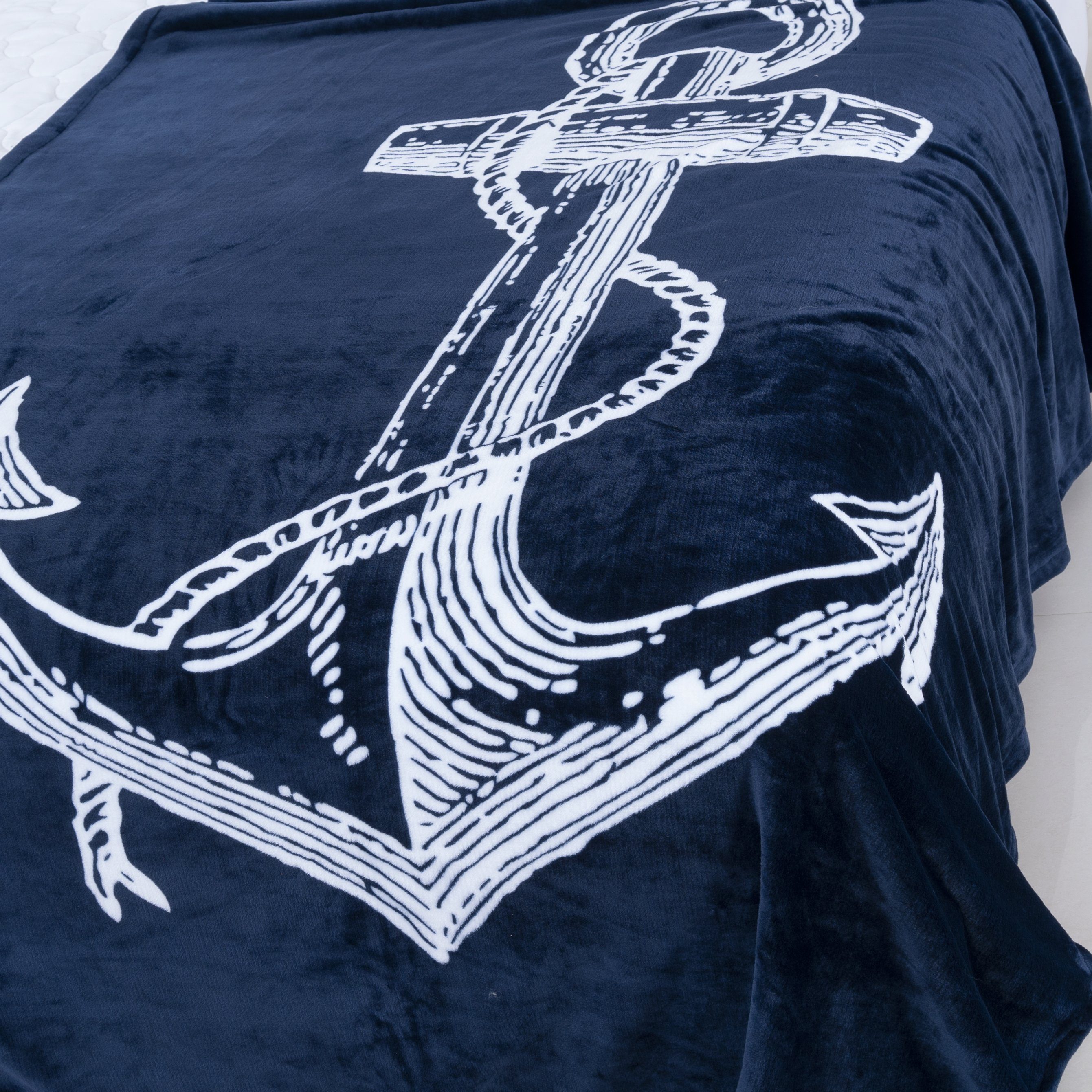 Wolldecke / Kuscheldecke / Maritim / günstig online kaufen
