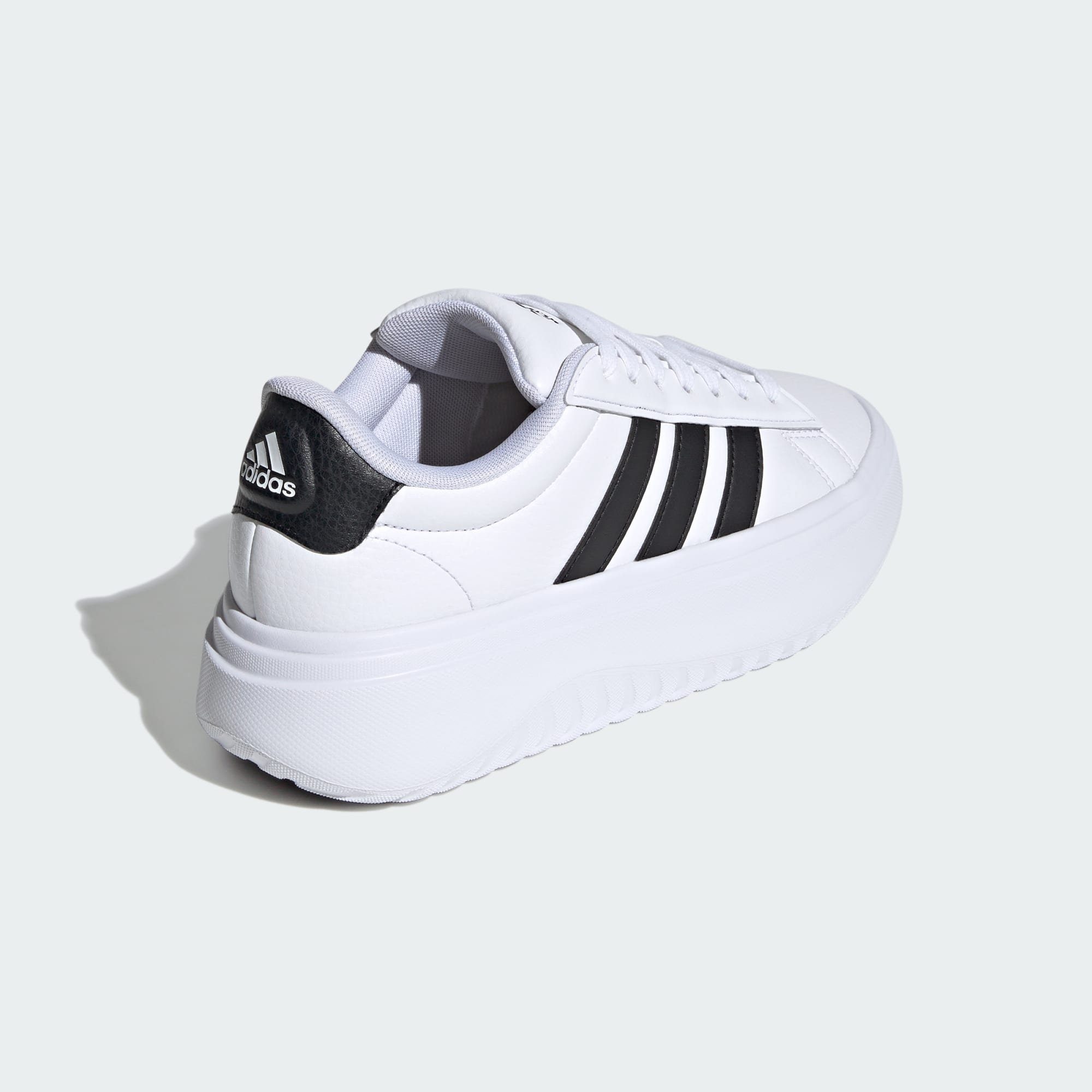 Sneaker adidas / White GRAND Core SCHUH Sportswear PLATFORM Cloud Black / Core COURT Black