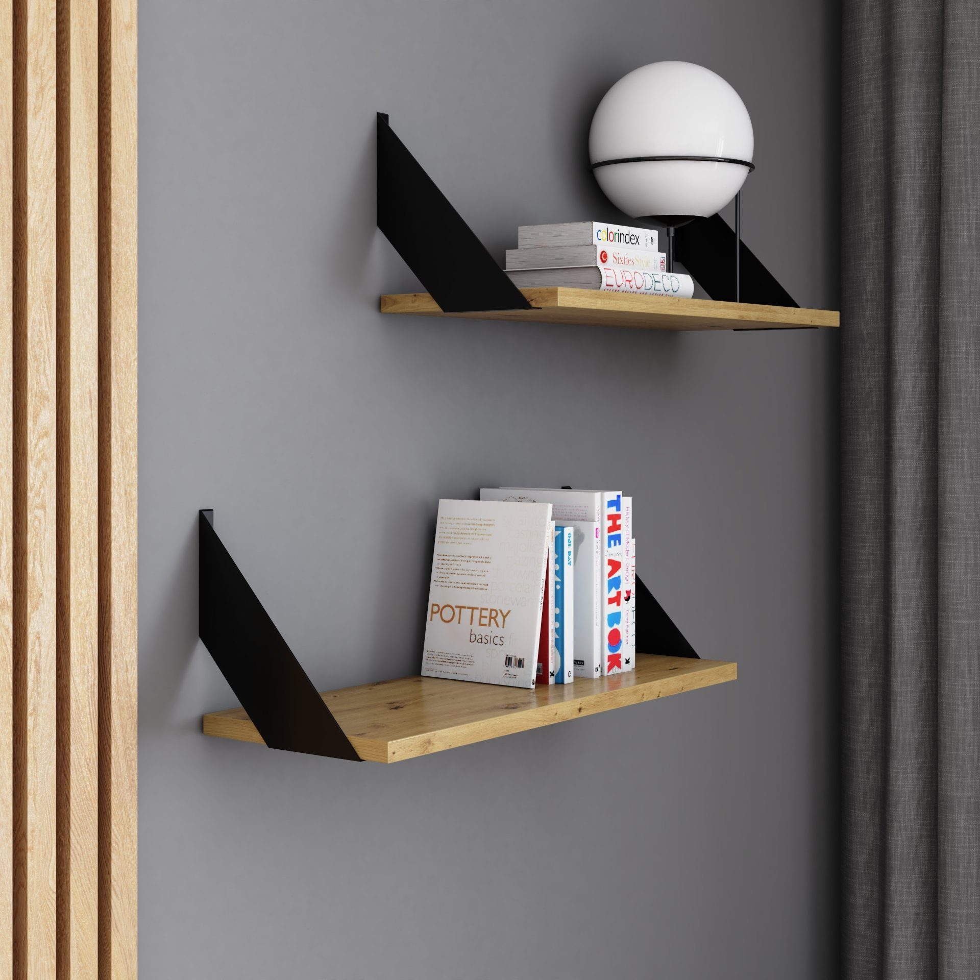 AKKE Wandregal, Hängeregal FLAT modern mit günstig online kaufen