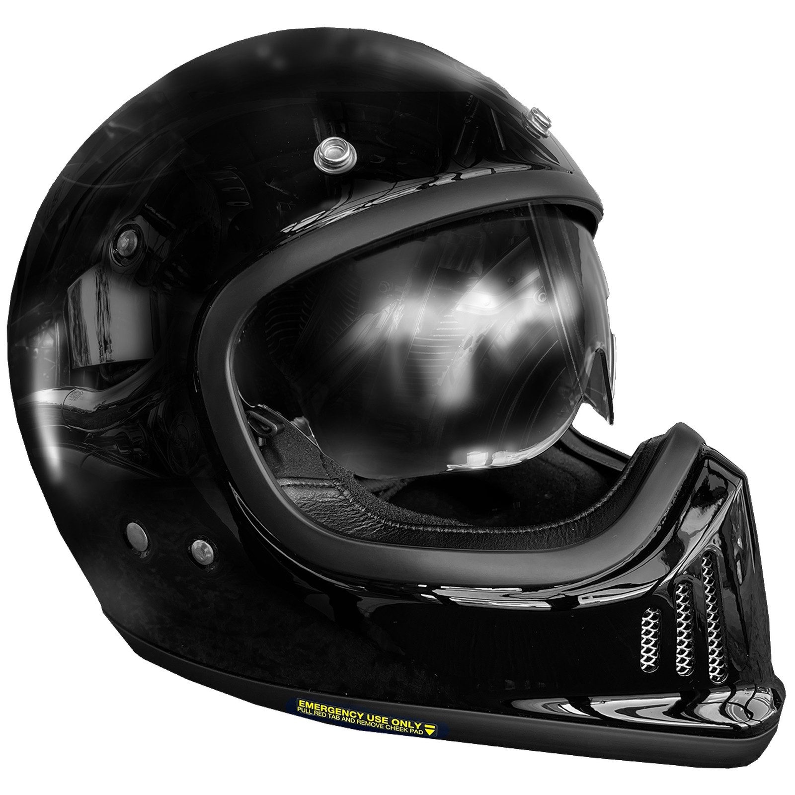 Shoei Motorradhelm Shoei Ex-Zero Schwarz Integralhelm (1er Set)