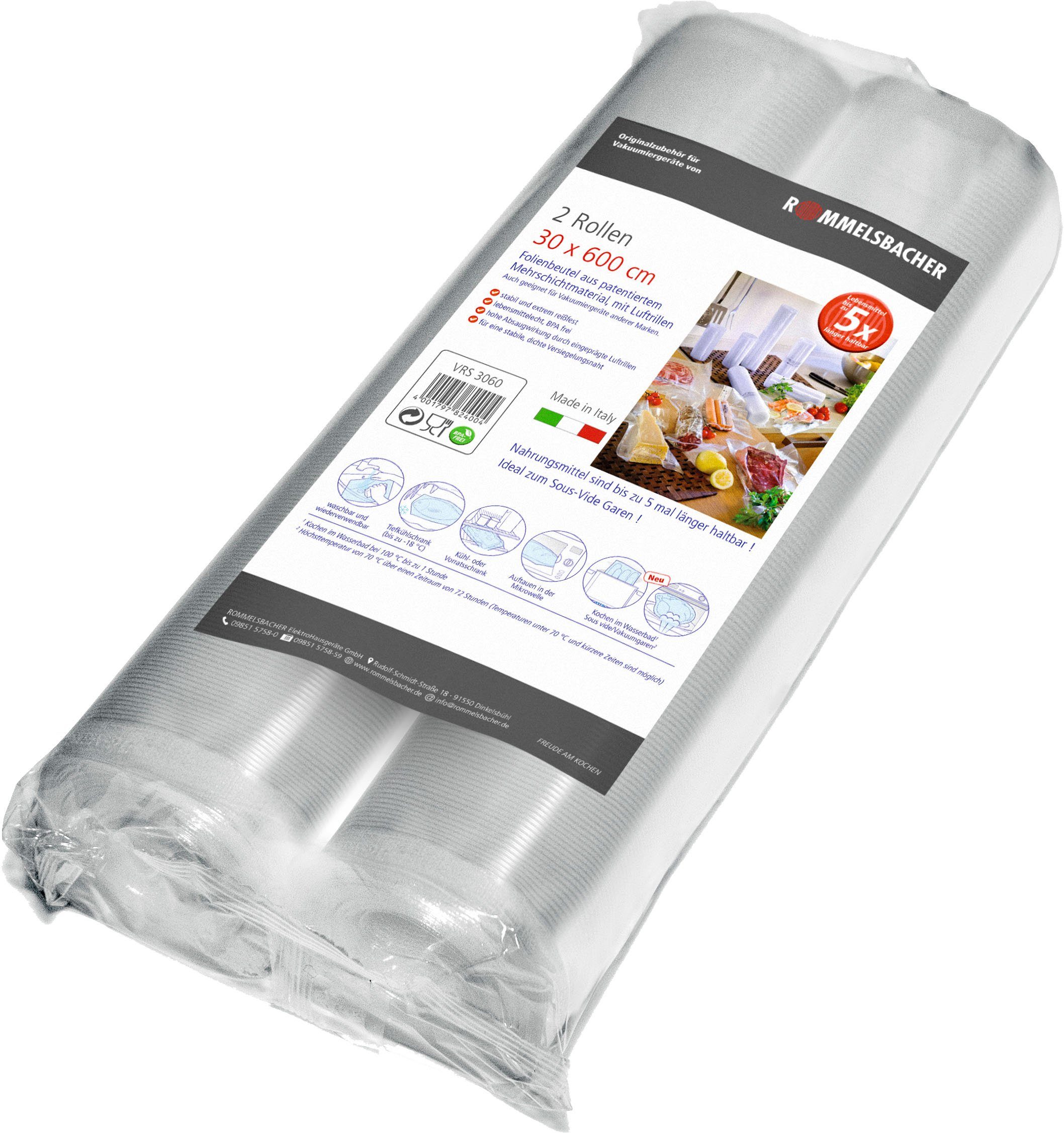 Rommelsbacher Vakuumier-Folienrollen VRS 3060