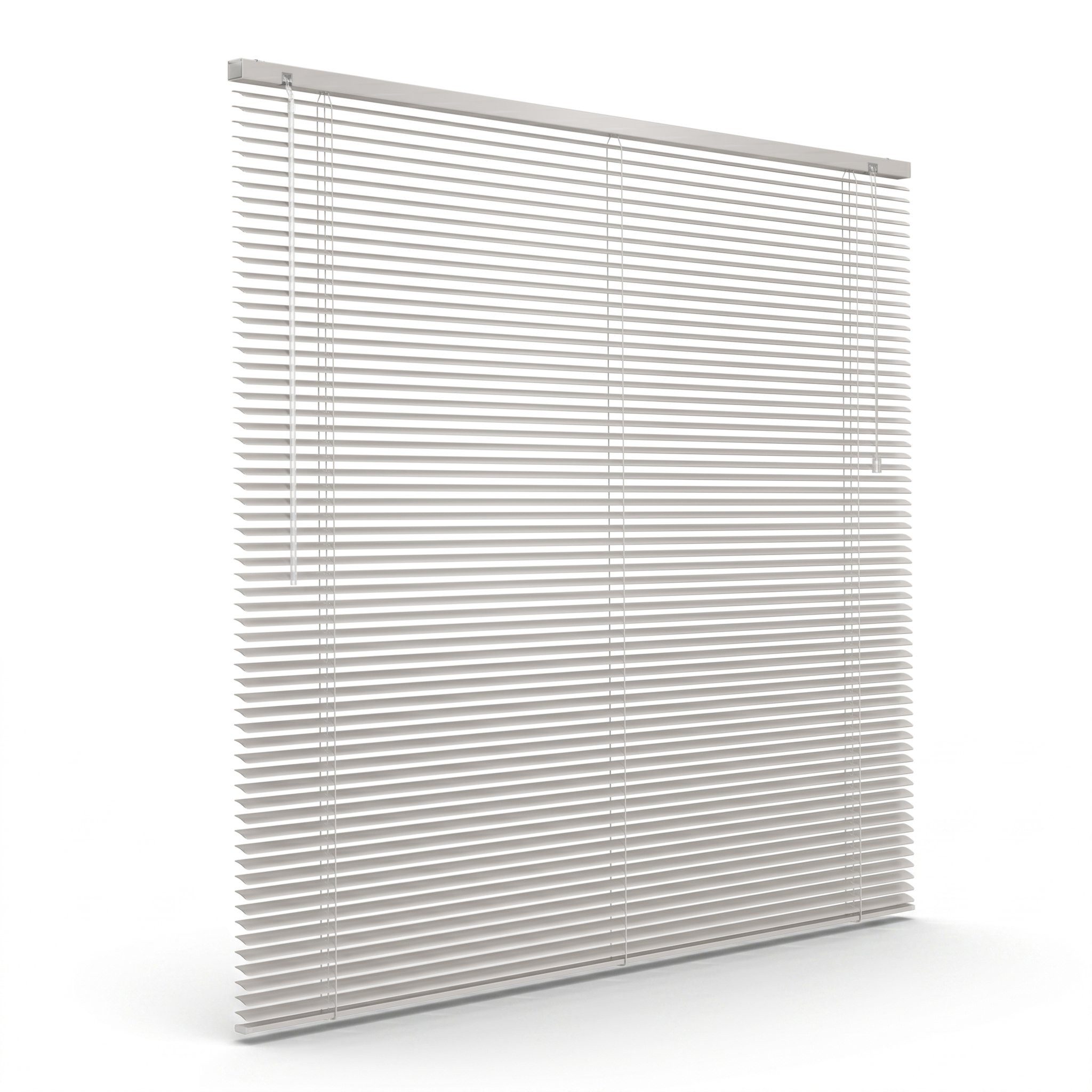 Victoria M. Jalousie Aluminium Jalousie, 40 x 130 cm, pfefferweiß-beige matt, mit Bohrenohne Bohren, freihängend, Sicht- Licht- und Blendschutz, inkl. Klemmclips
