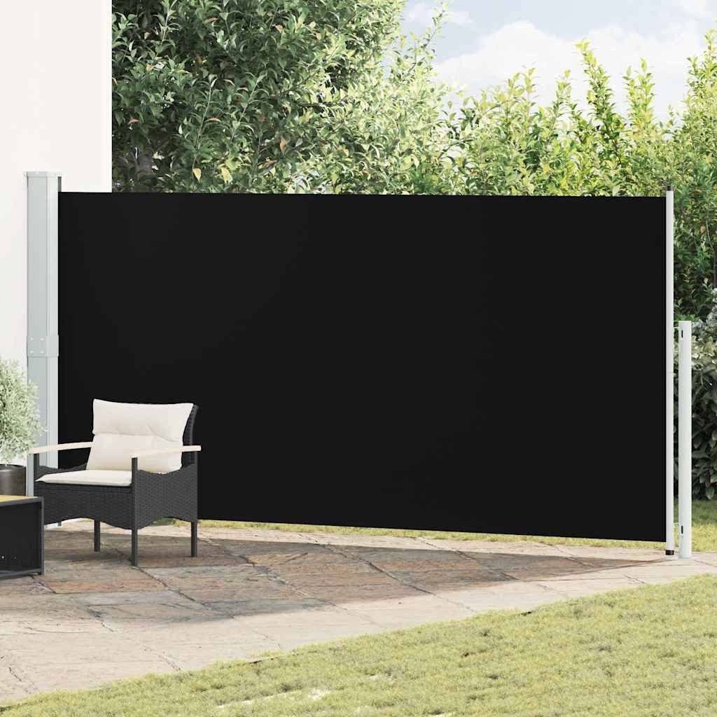 vidaXL Seitenmarkise Seitenmarkise Ausziehbar 180x514 cm Schwarz (1-St)